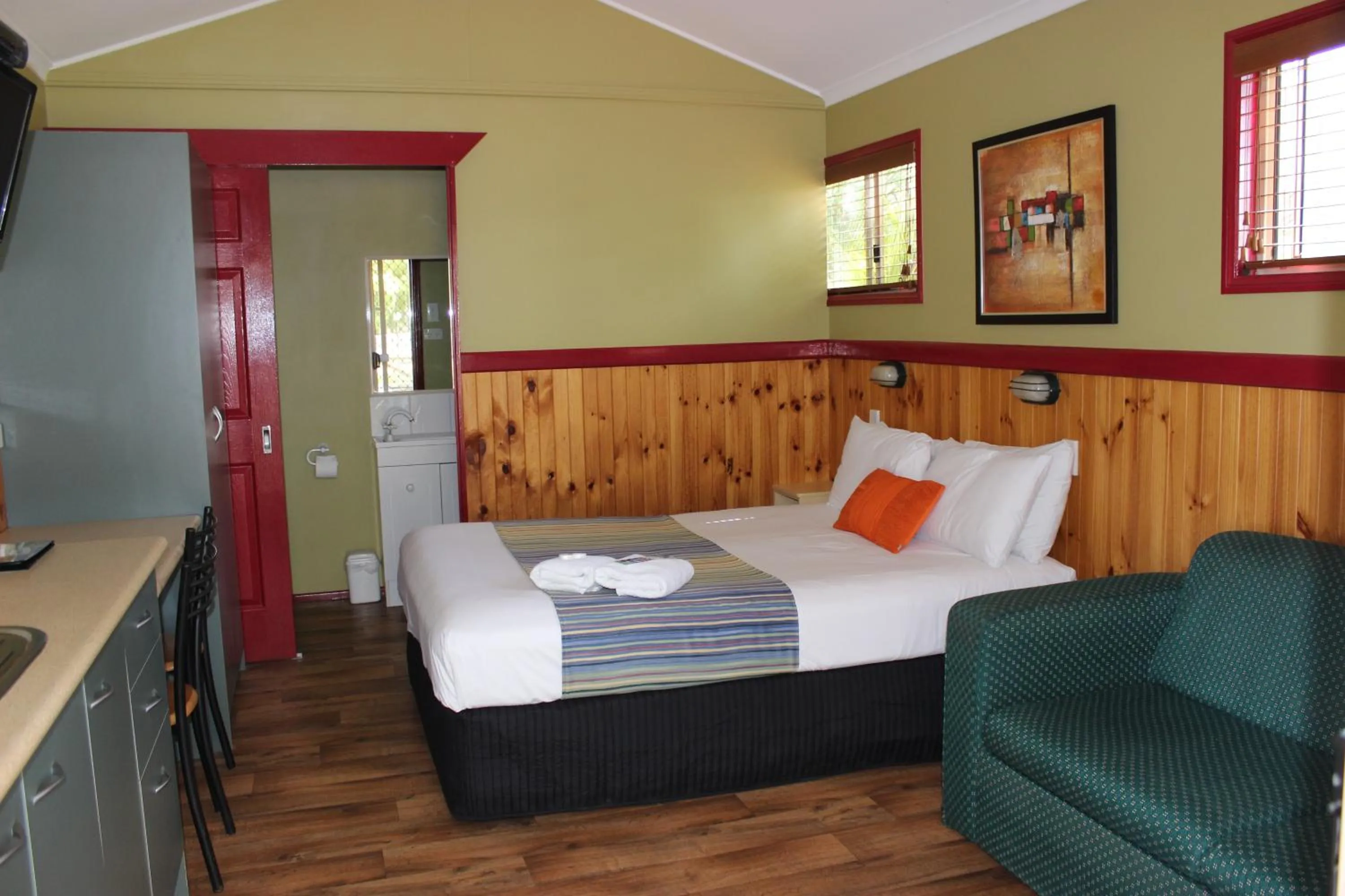 Bed in Aussie Outback Oasis Holiday Park