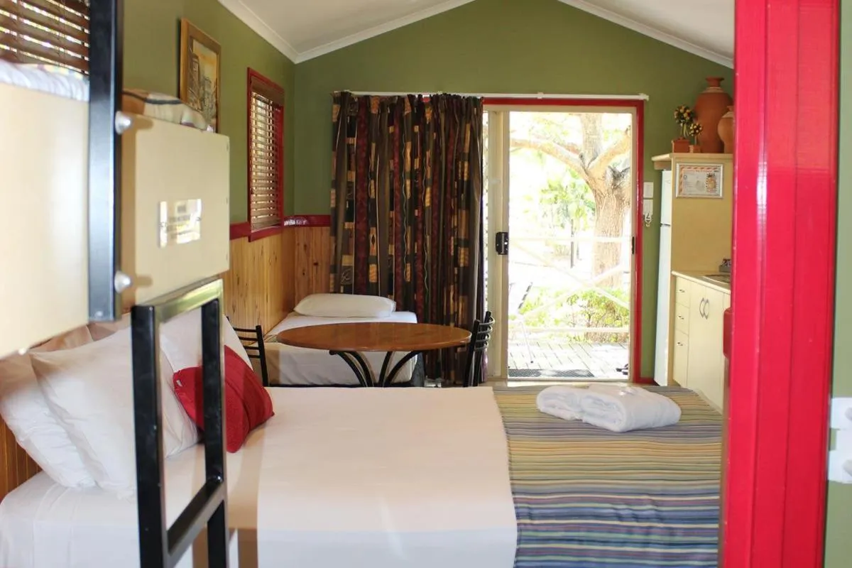 Bed in Aussie Outback Oasis Holiday Park