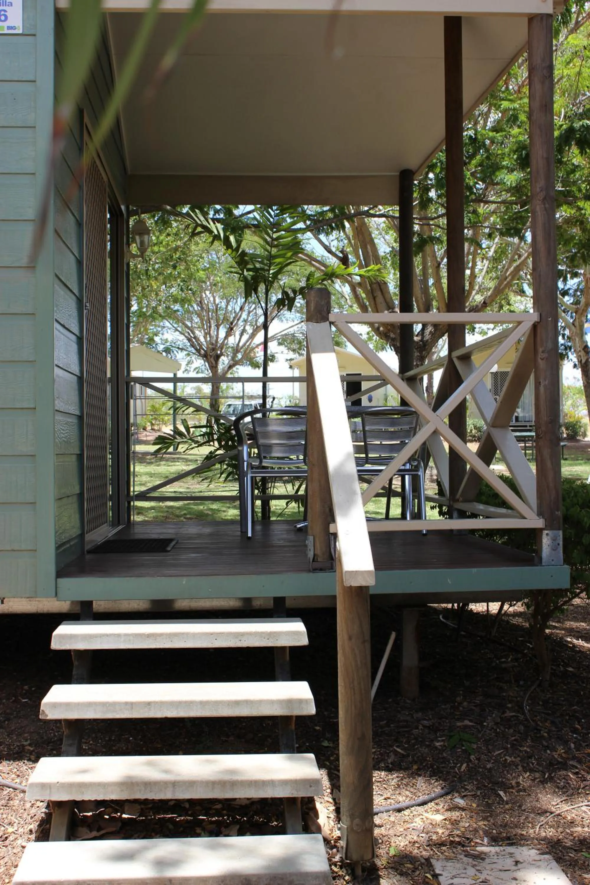 Balcony/Terrace in Aussie Outback Oasis Holiday Park