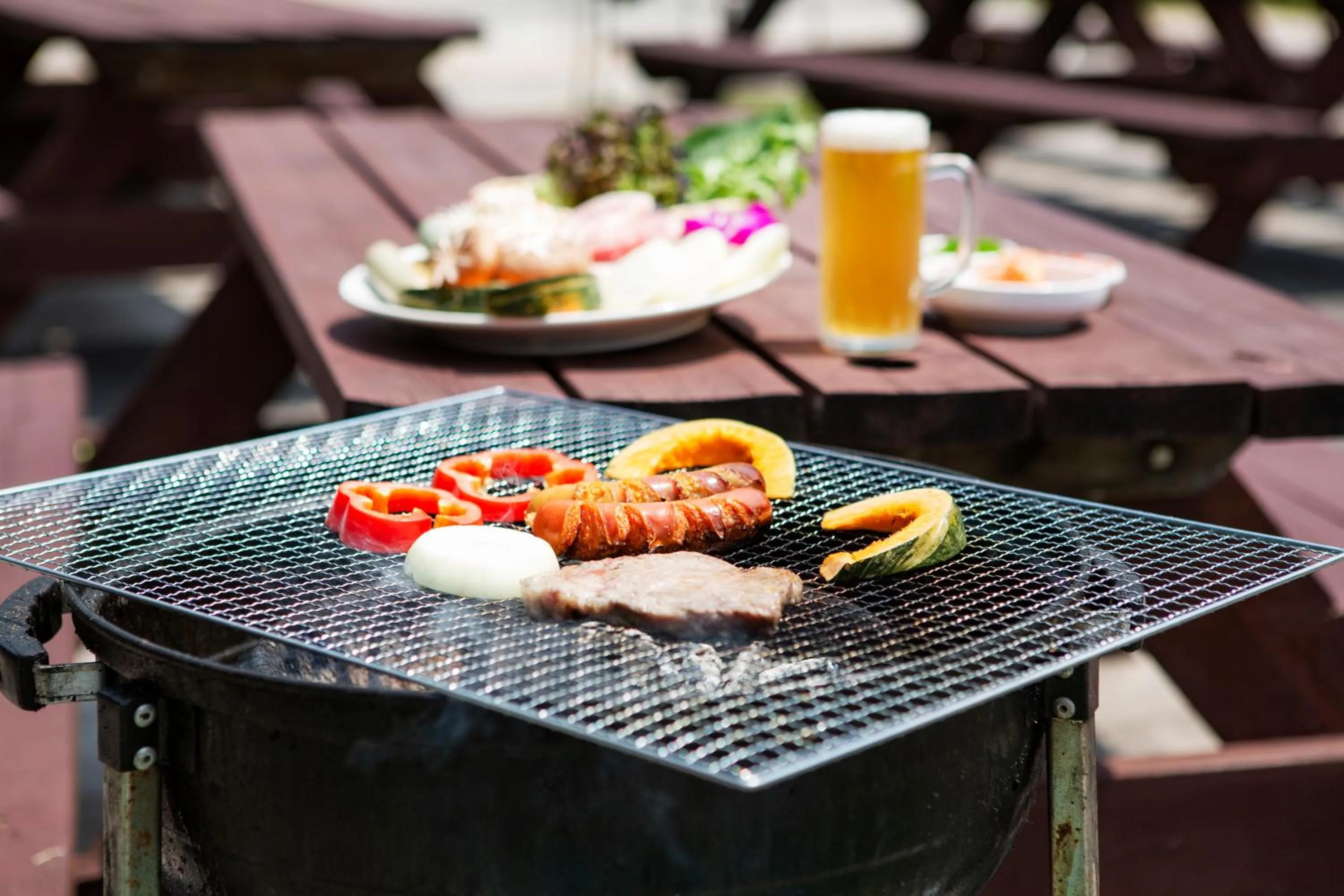 BBQ facilities in Lotte Buyeo Resort