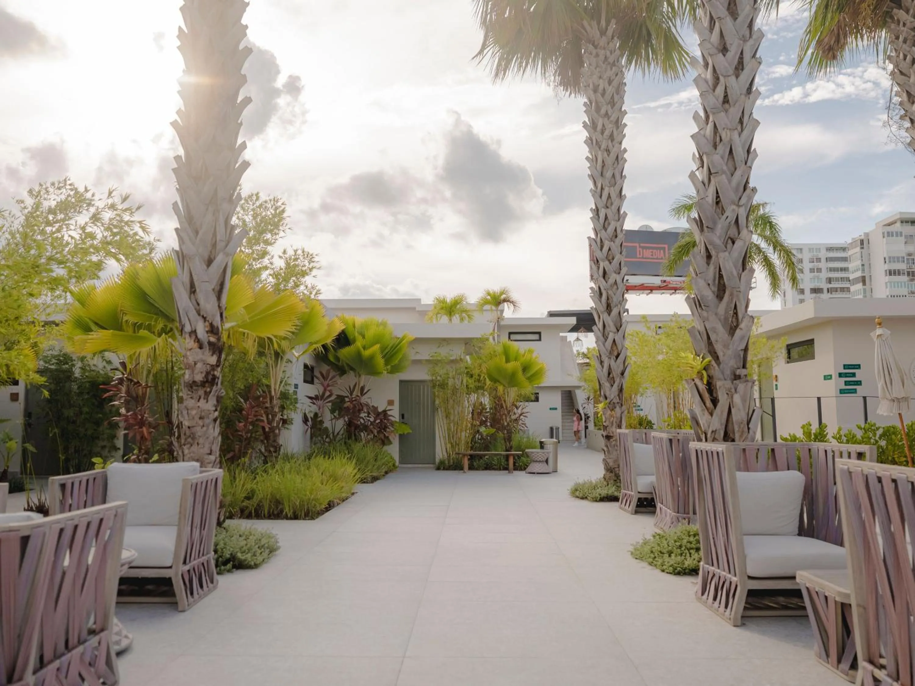 Patio in Bali Hotel Adults Only Isla Verde, a Trademark by Wyndham