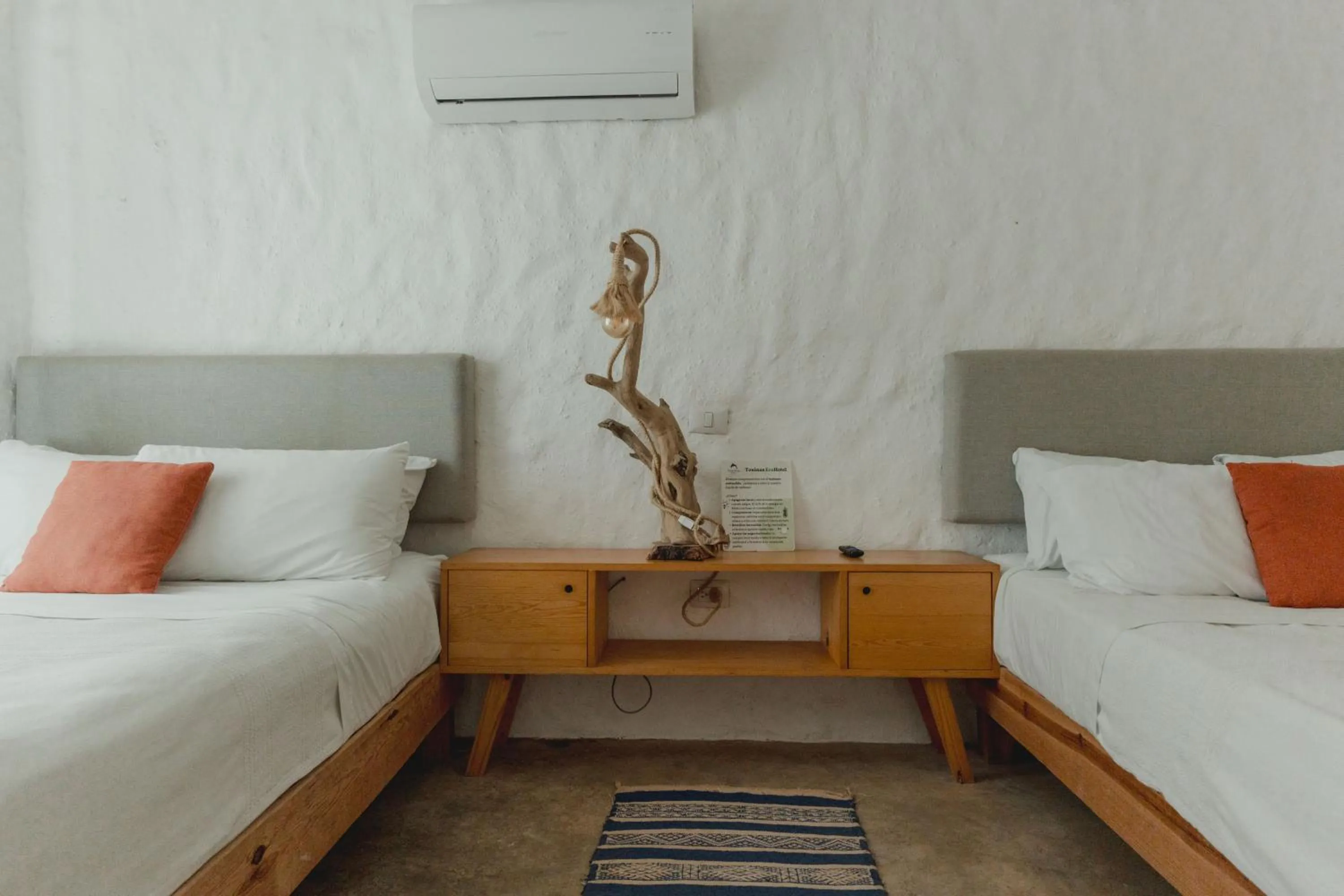 Bed in Toninas México Bungalow