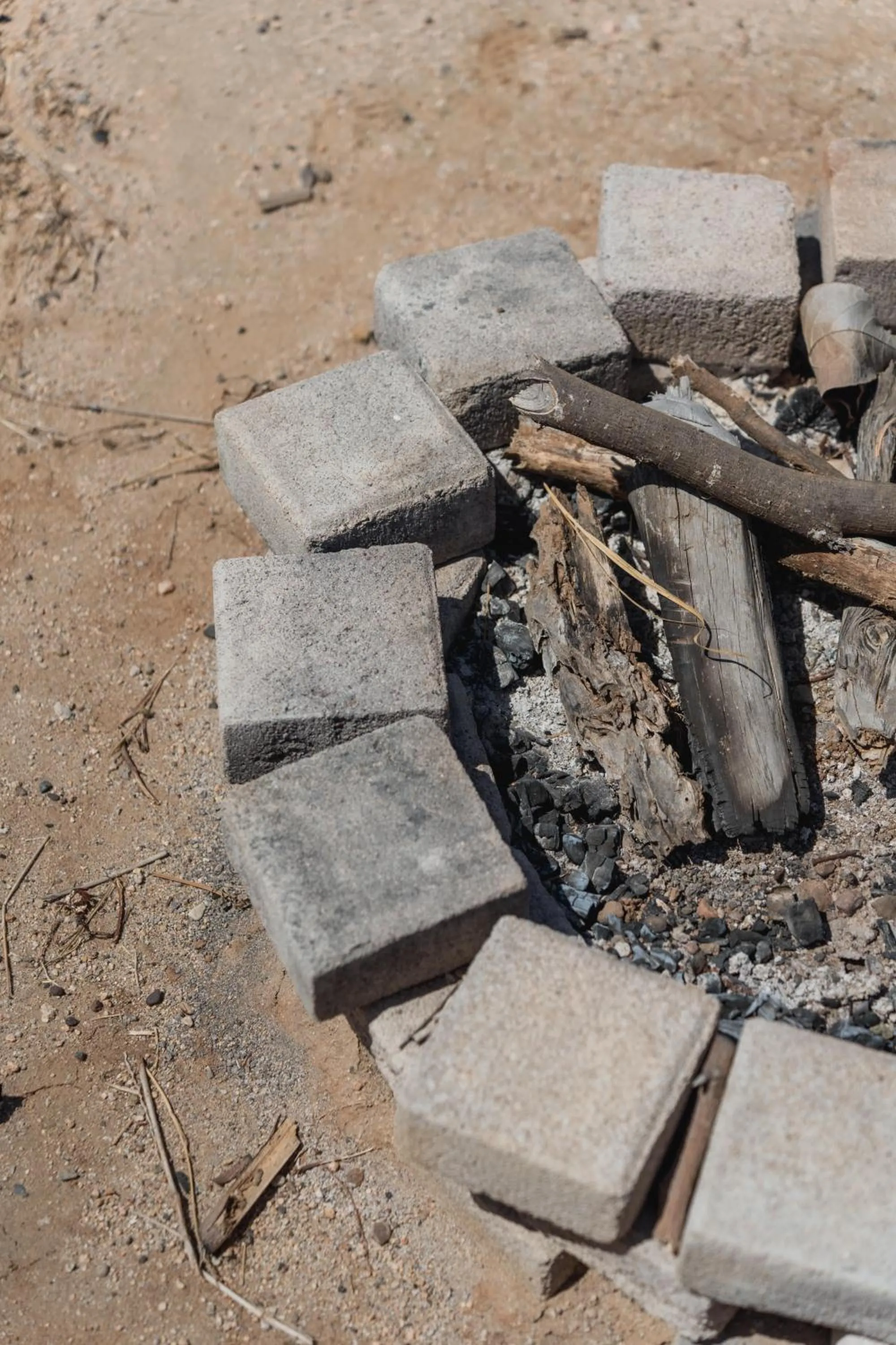 fireplace in Toninas México Bungalow