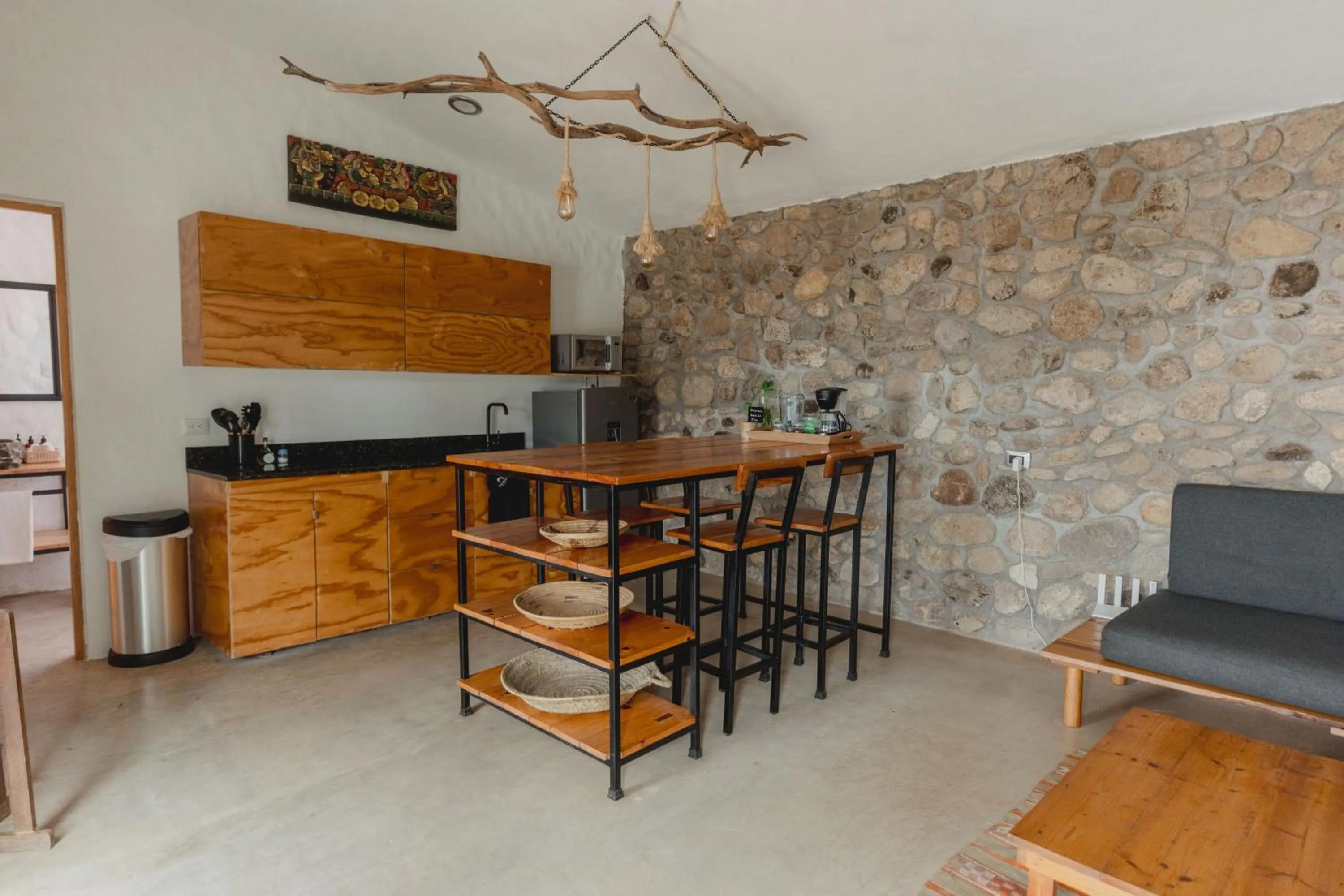 Kitchen or kitchenette in Toninas México Bungalow