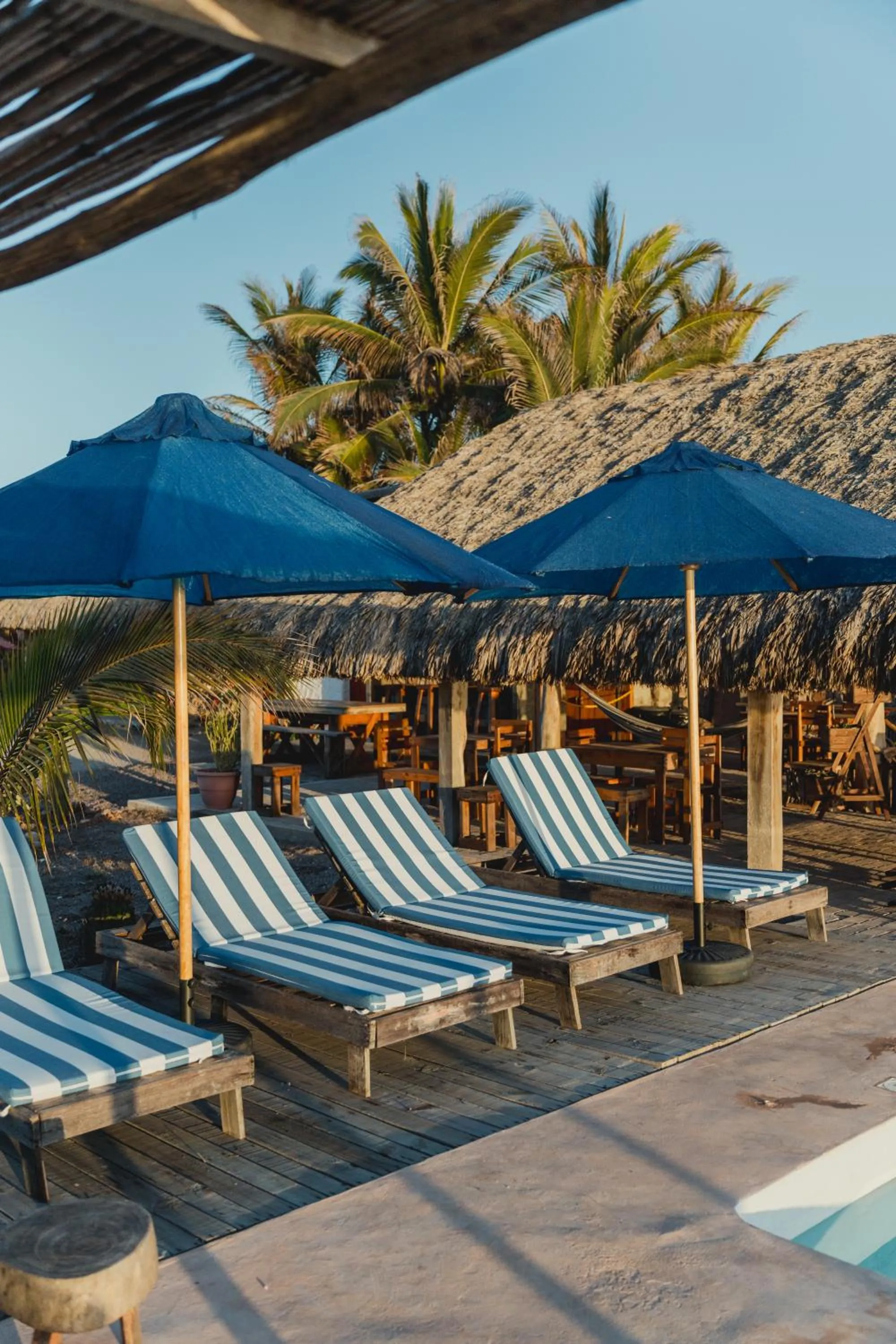 Pool view in Toninas México Bungalow