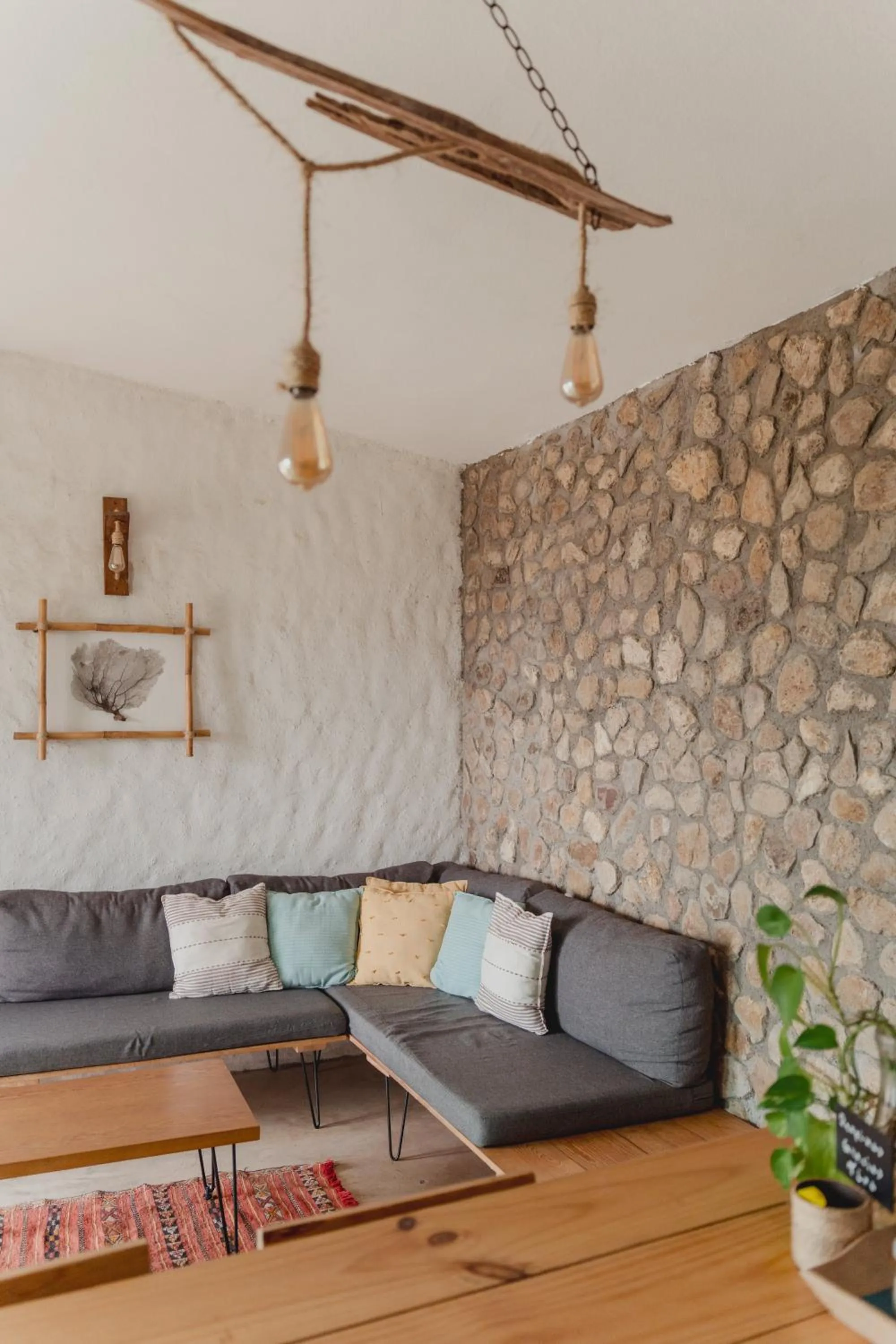 Living room in Toninas México Bungalow