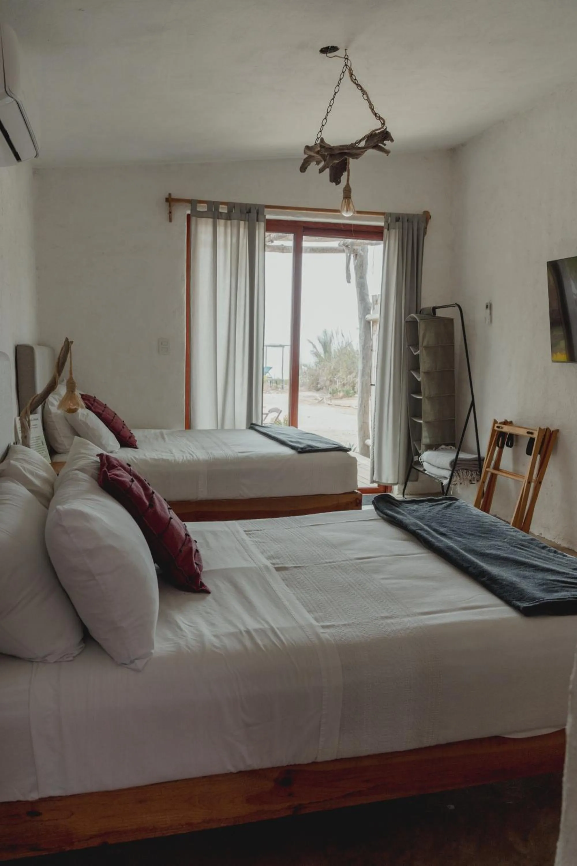 Bed in Toninas México Bungalow