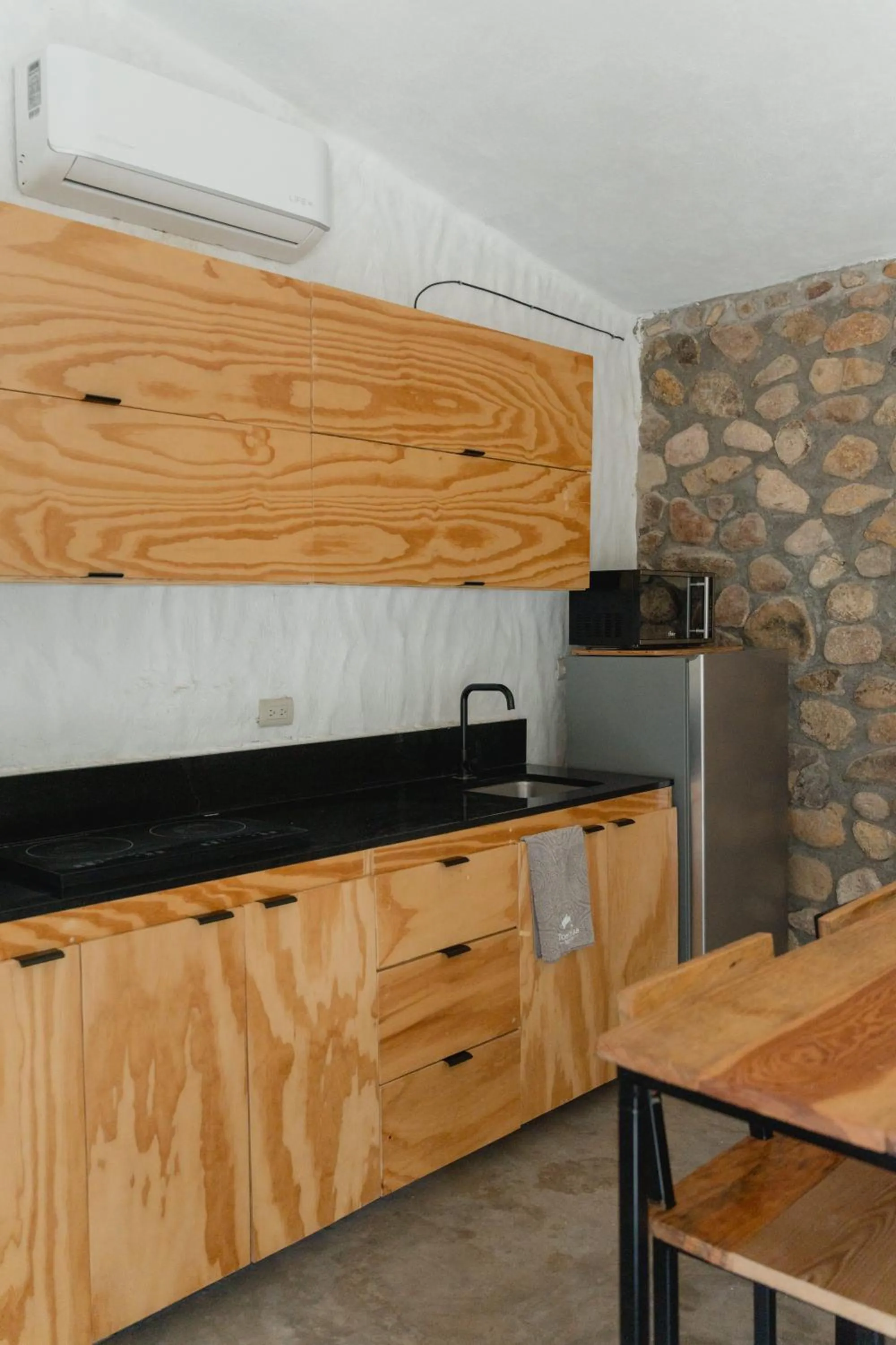 Kitchen or kitchenette in Toninas México Bungalow