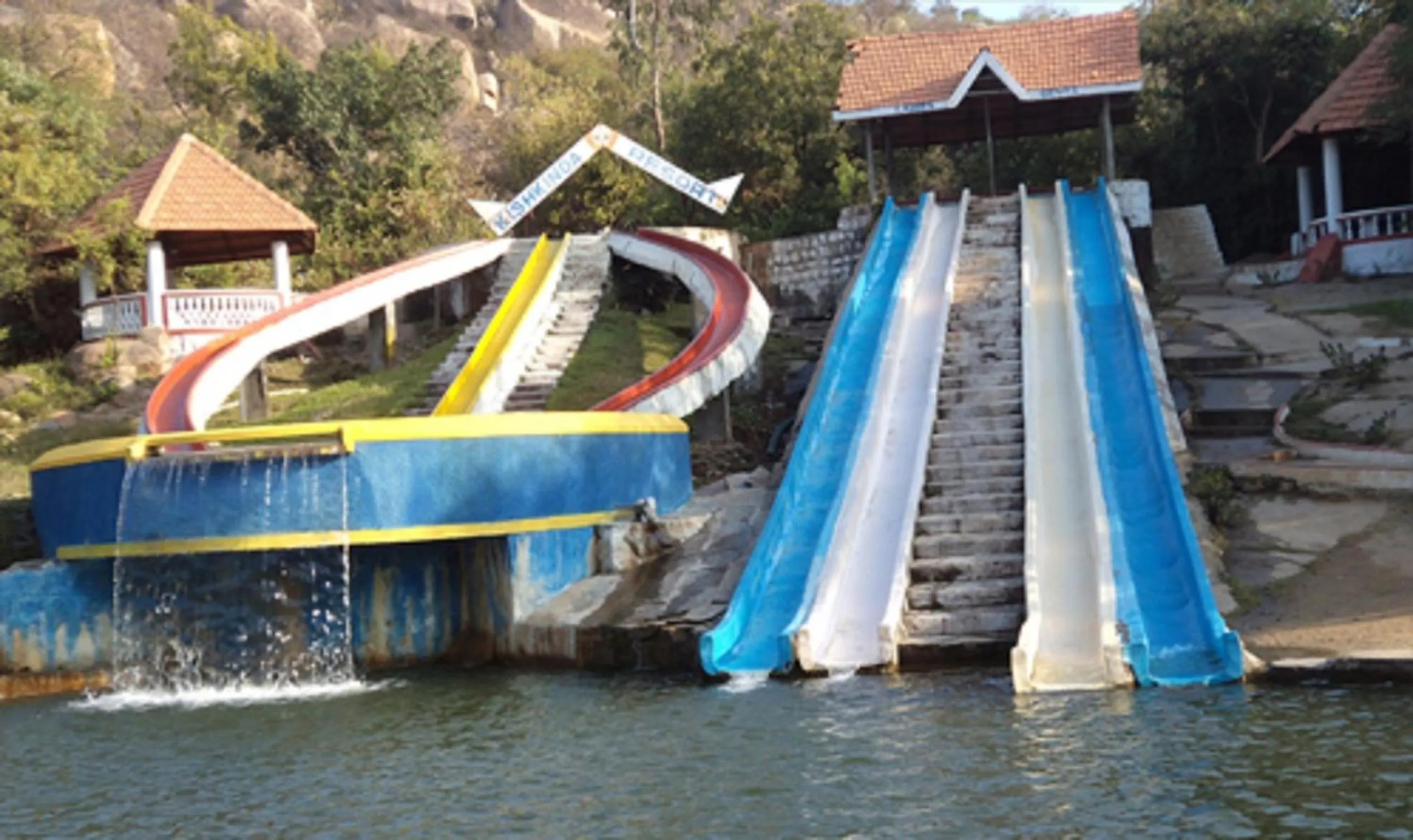 Aqua park in Kishkinda Heritage Resort