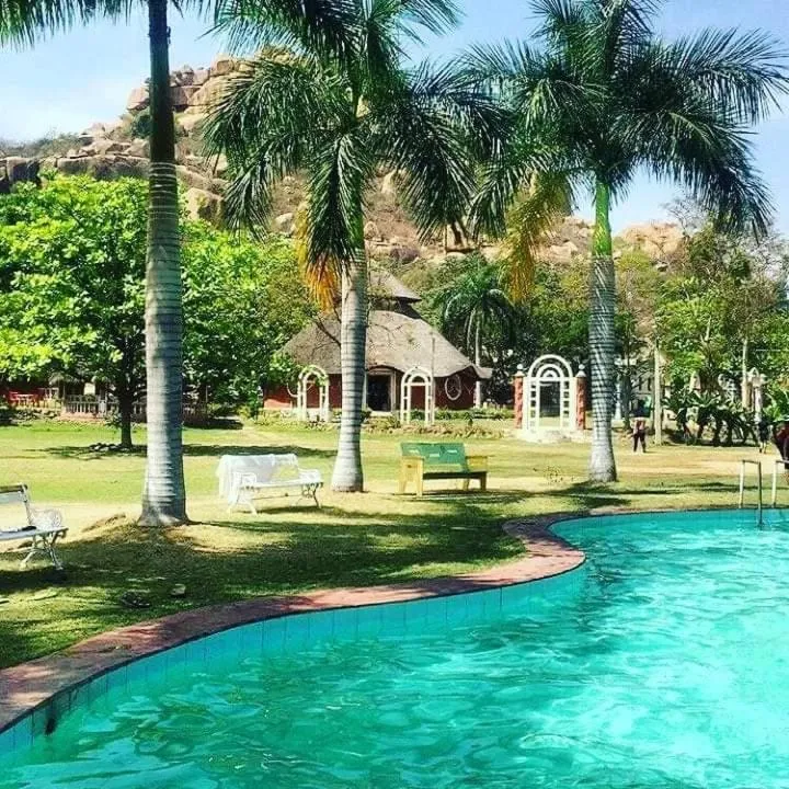 Swimming pool in Kishkinda Heritage Resort