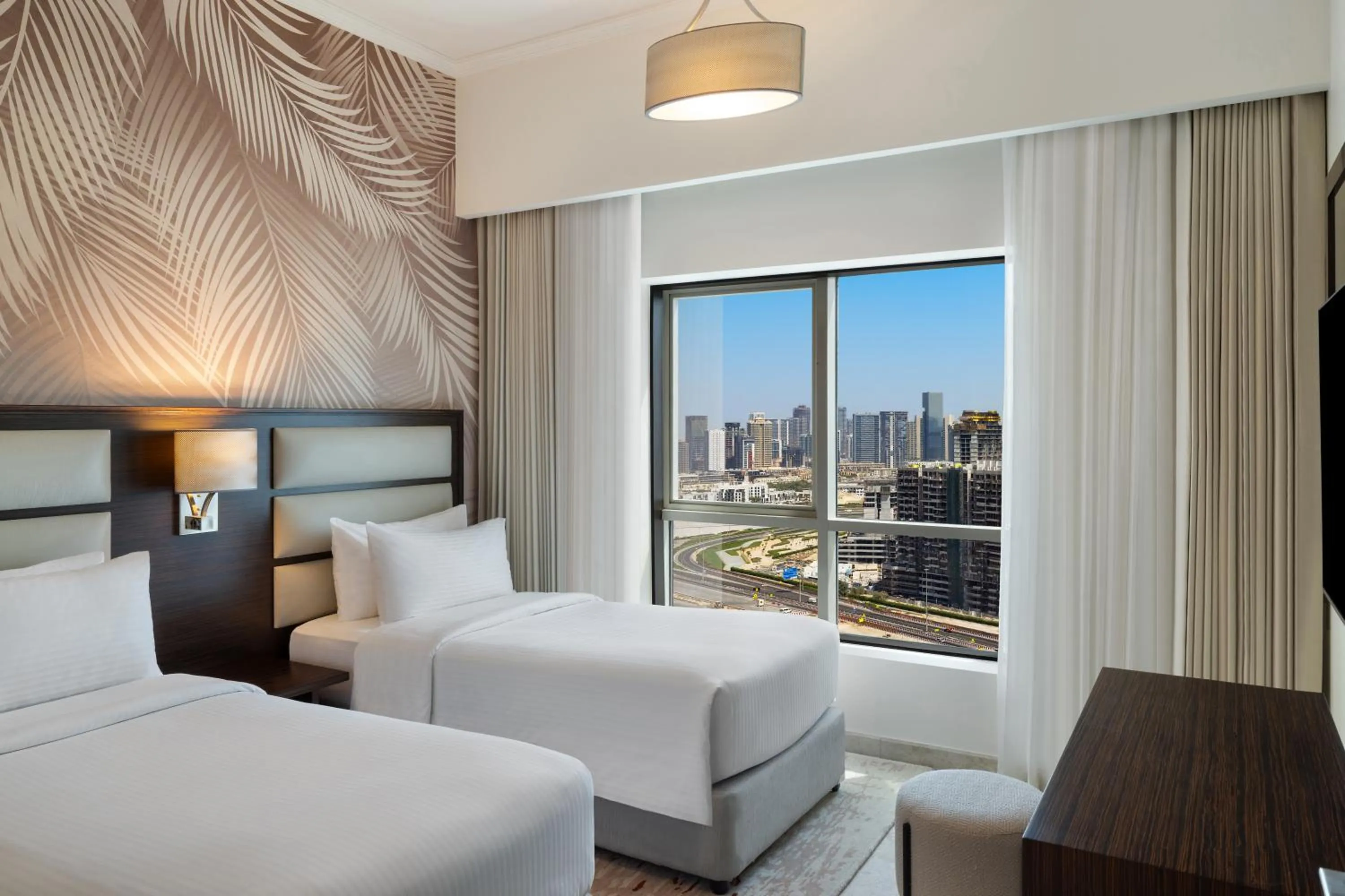 City view, Bed in Vintage Grand Hotel Dubai