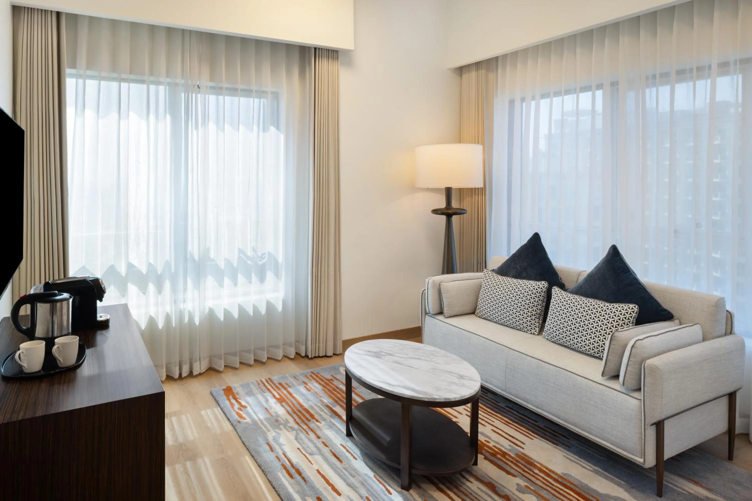 Living room in Vintage Grand Hotel Dubai