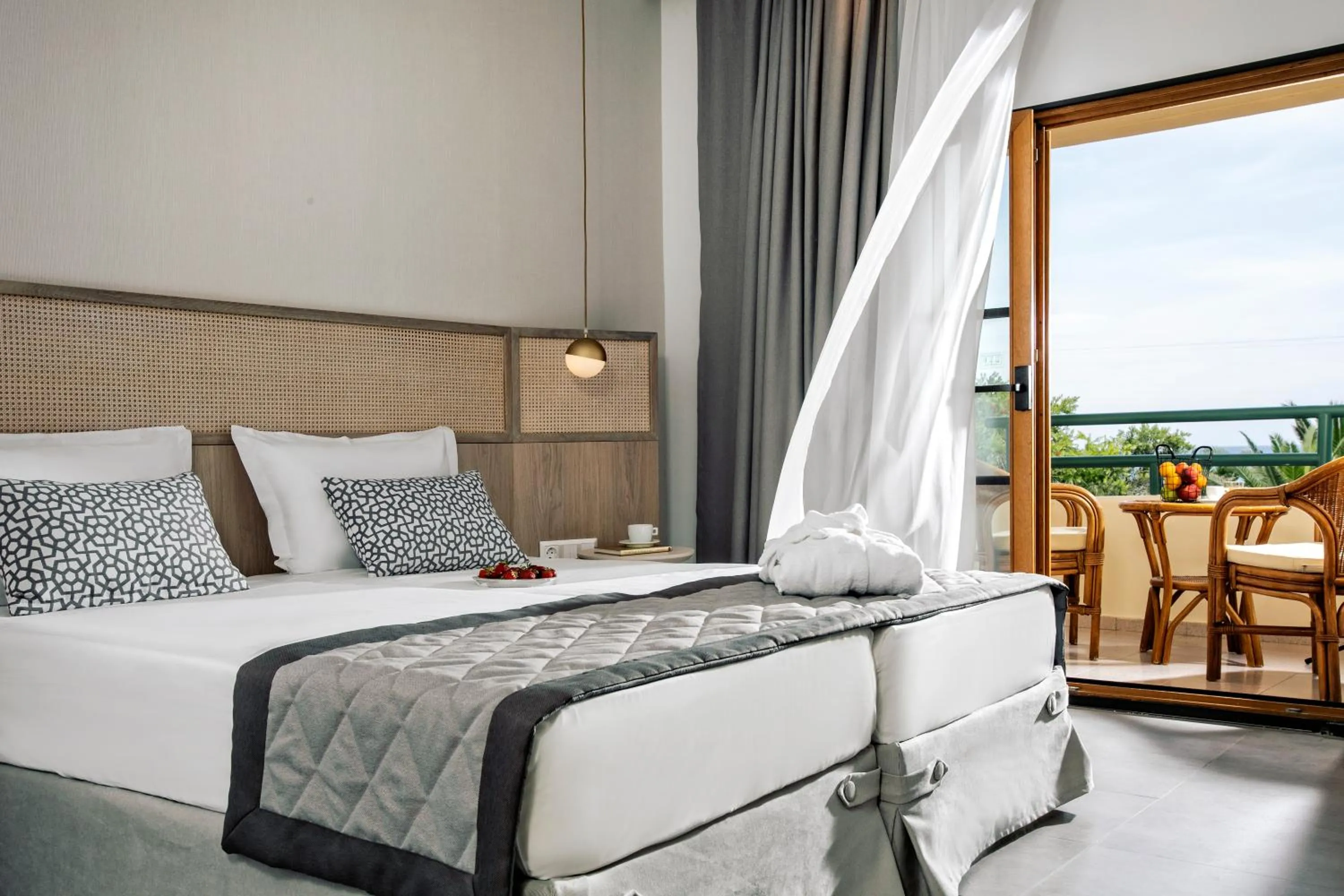 Bed in Possidi Holidays Resort & Suite Hotel