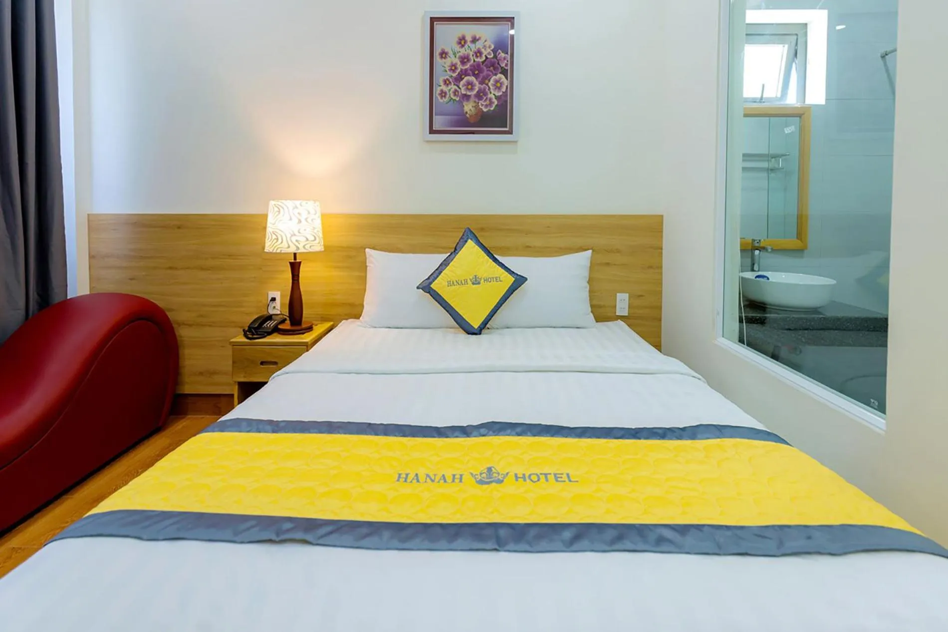 Bed in Hanah Hotel Phan Thiet