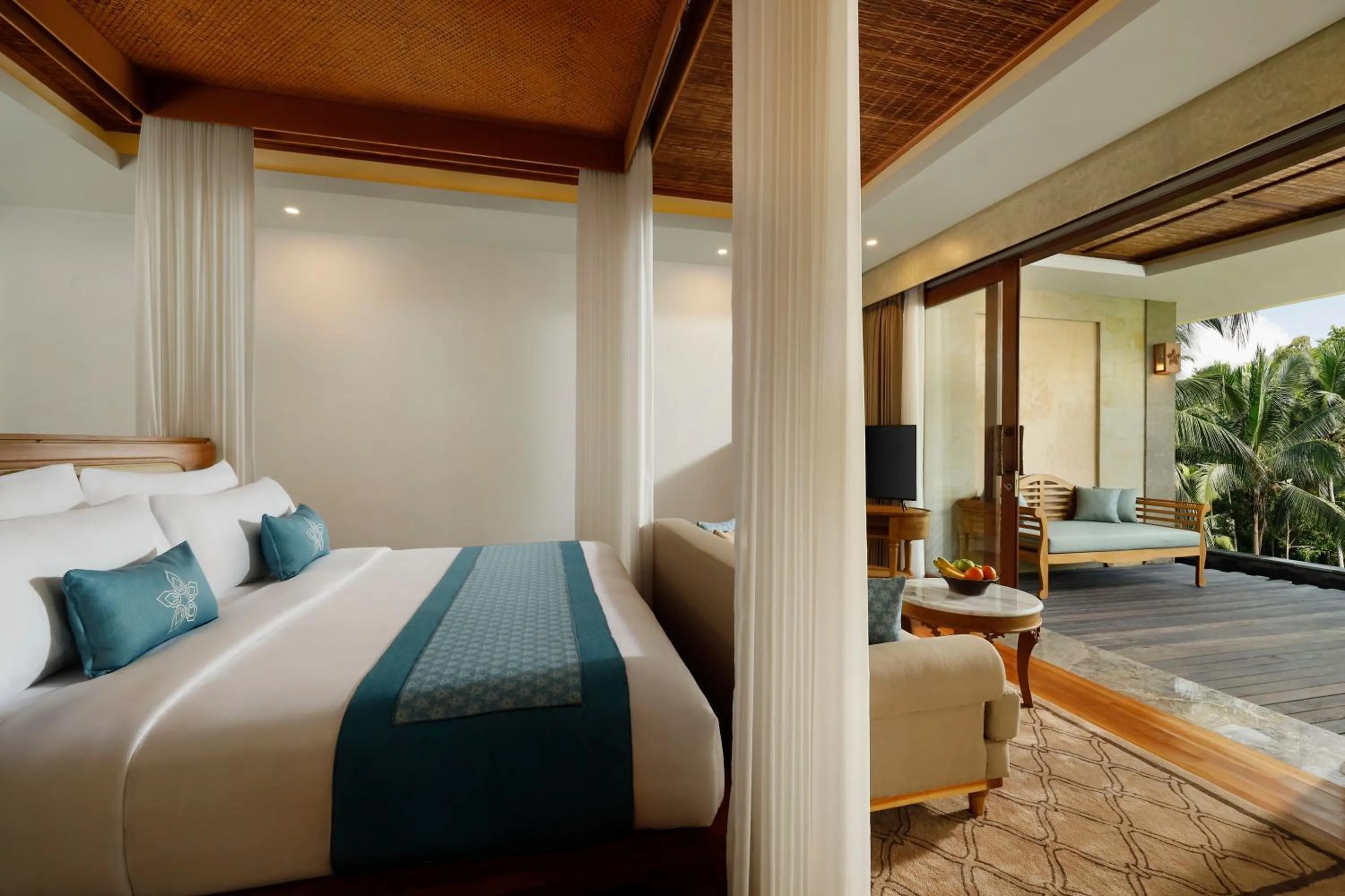 Bed in Abisena Wellness & Resort Ubud-Adult Only