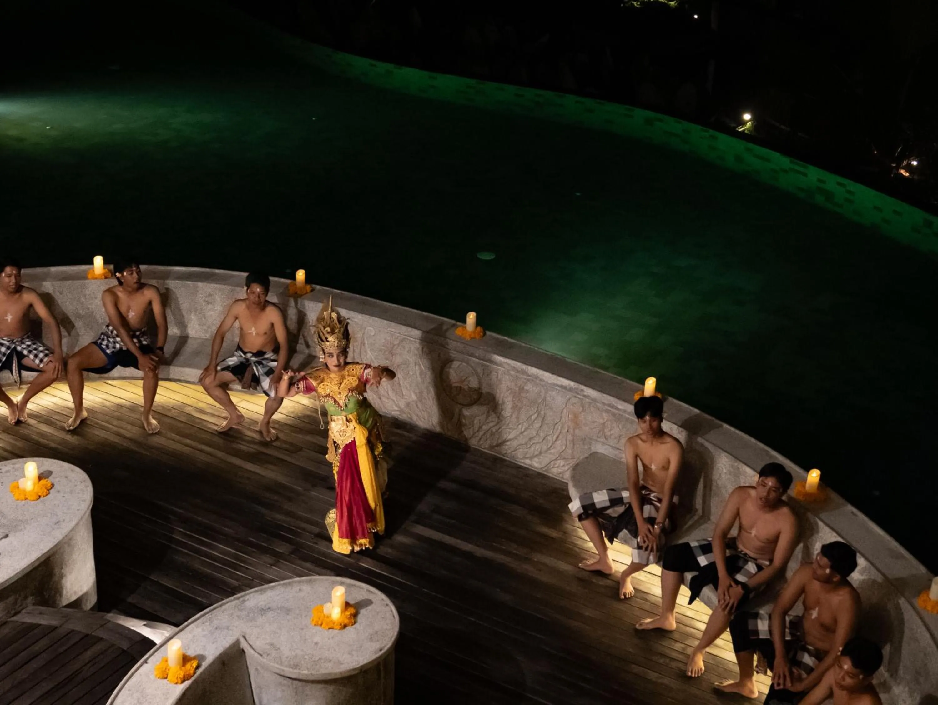 Evening entertainment in Abisena Wellness & Resort Ubud-Adult Only