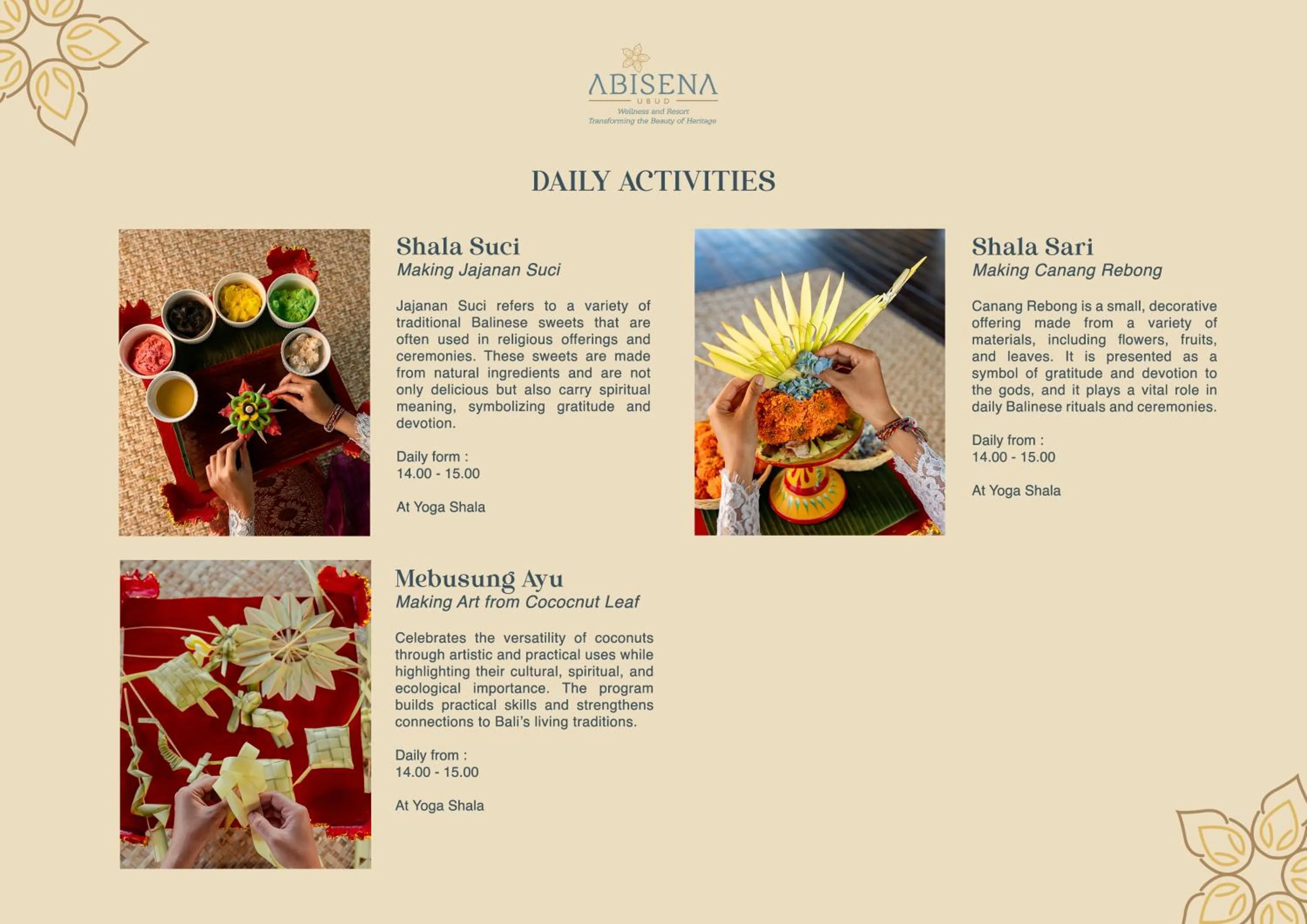 Activities in Abisena Wellness & Resort Ubud-Adult Only