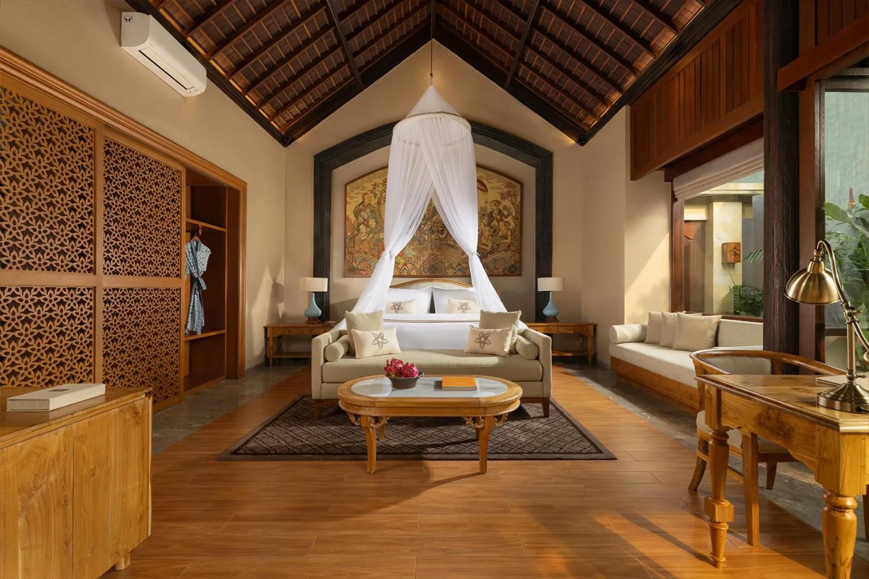 Bed in Abisena Wellness & Resort Ubud-Adult Only