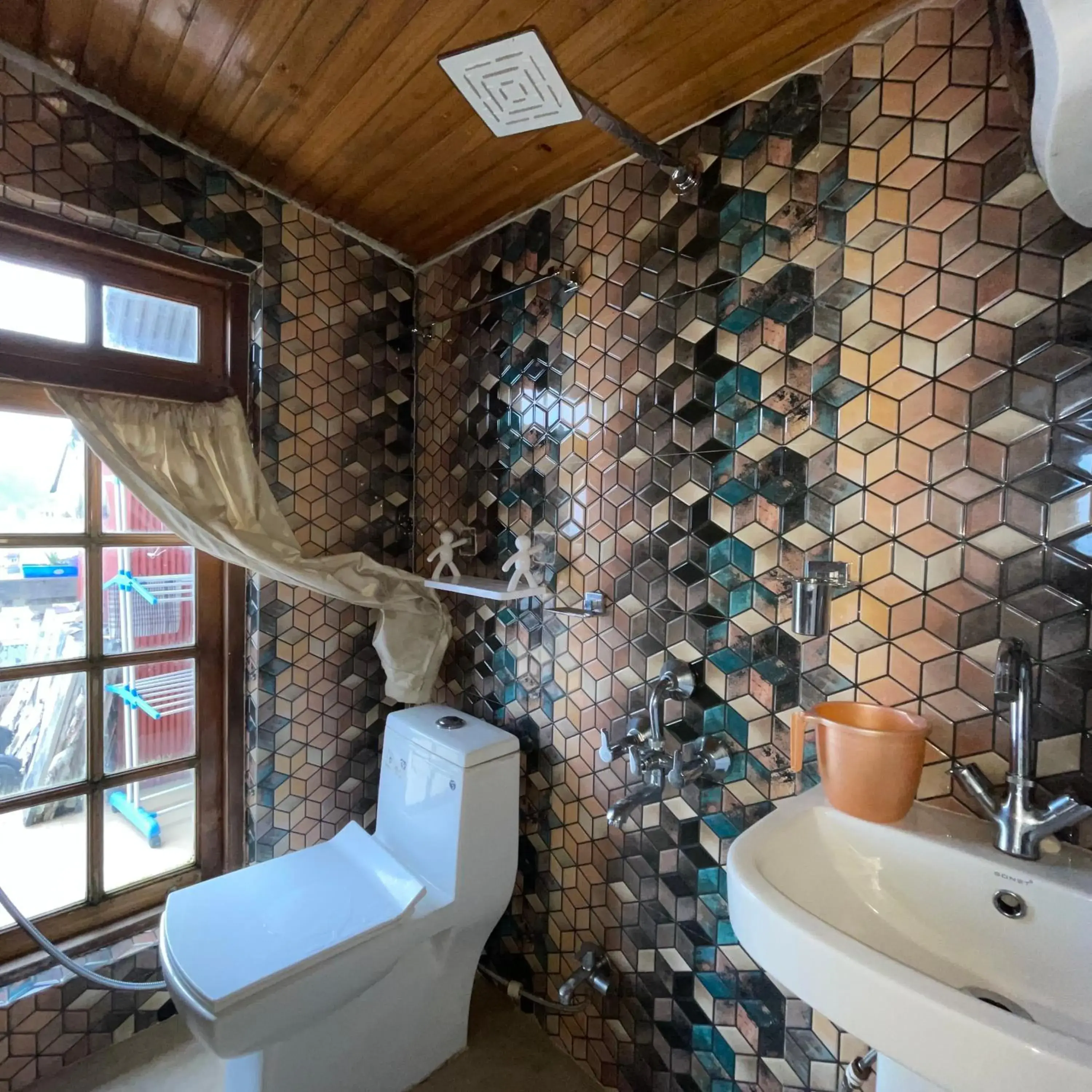 Double Room with Mountain View in Ngawang homestay Double Room with Mountain View in Ngawang homestay
