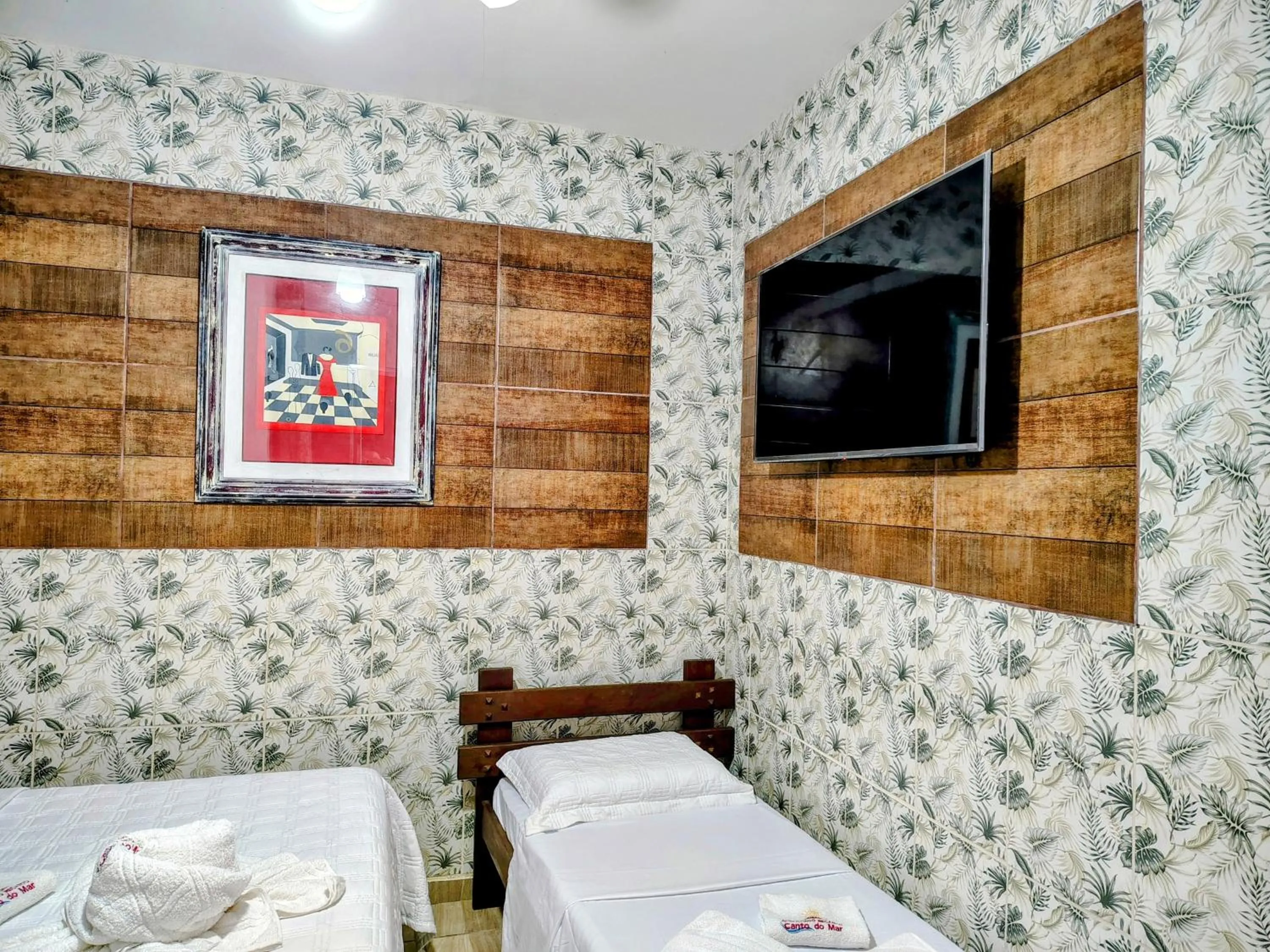 TV and multimedia, Bed in Pousada Aconchego Recanto Do Mar