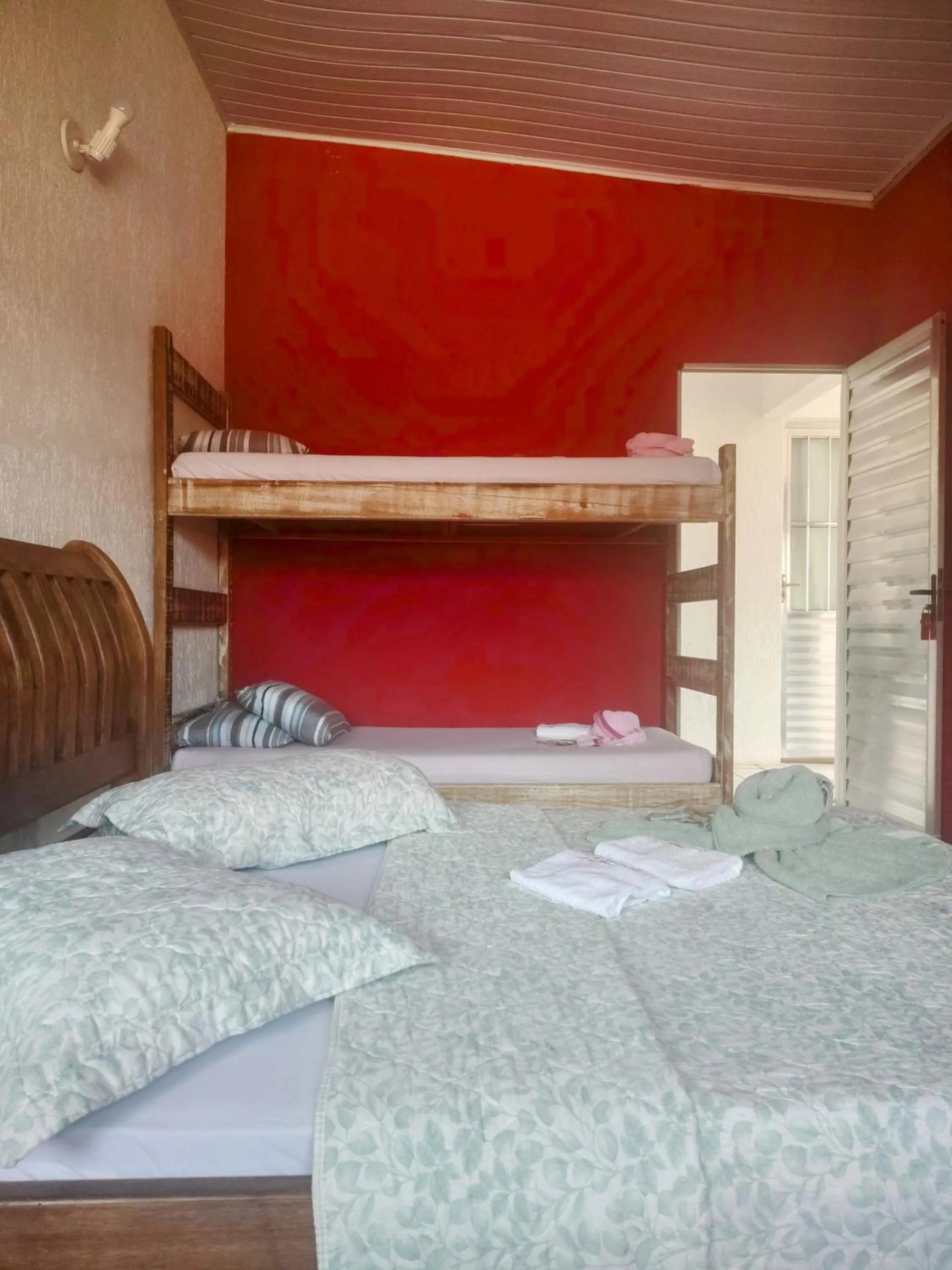 Bed in Pousada Aconchego Recanto Do Mar