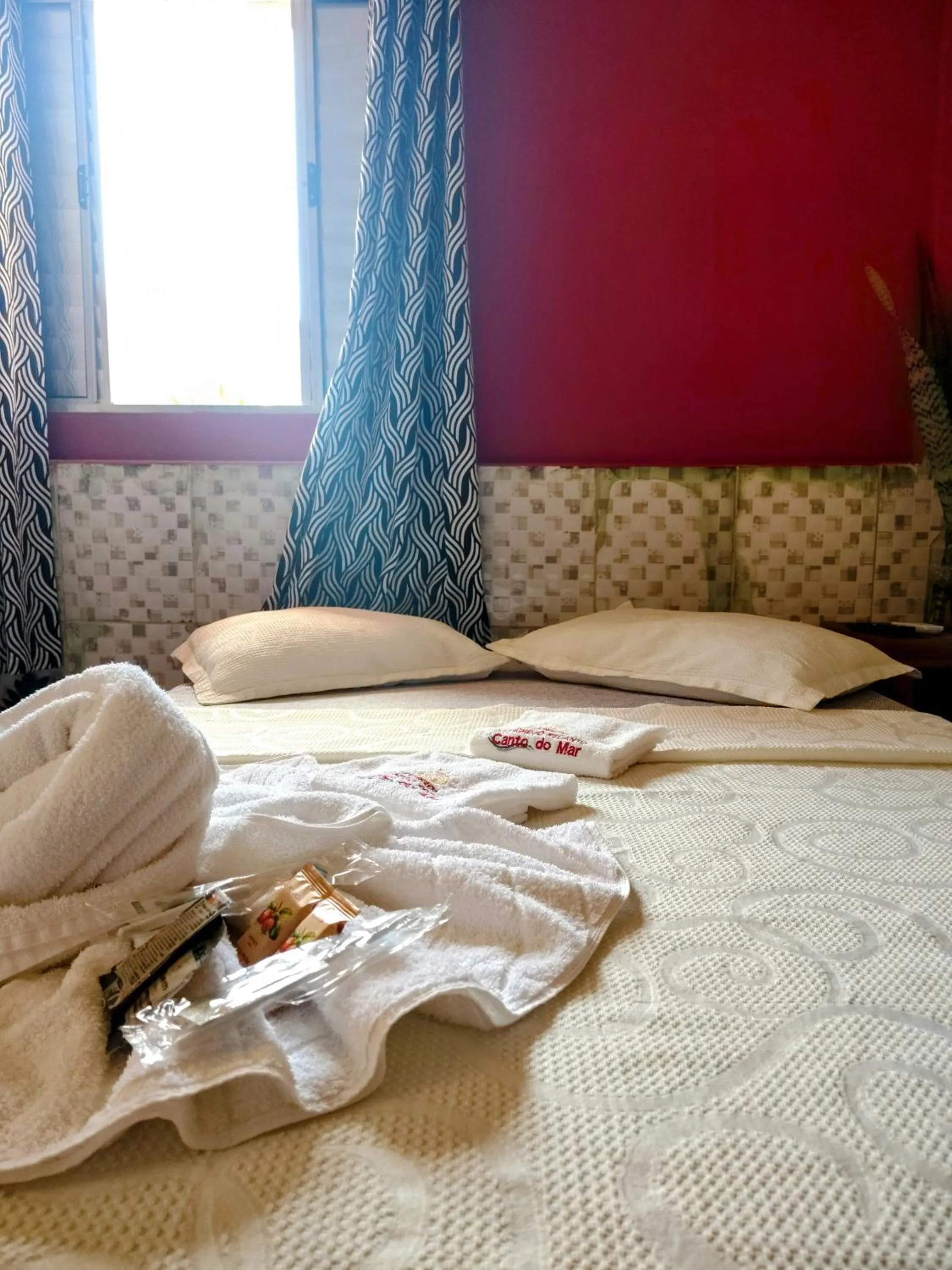 Bed in Pousada Aconchego Recanto Do Mar