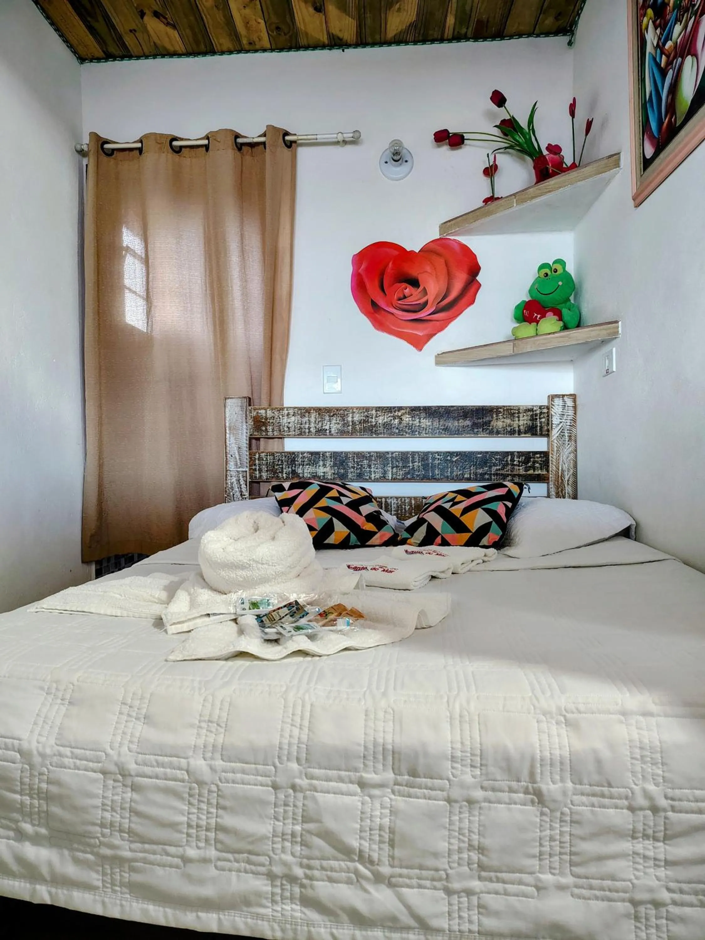 Bed in Pousada Aconchego Recanto Do Mar