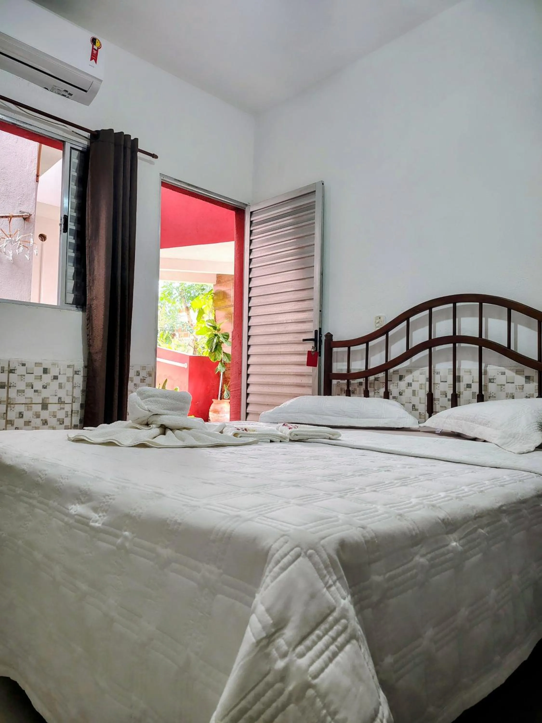 Bed in Pousada Aconchego Recanto Do Mar