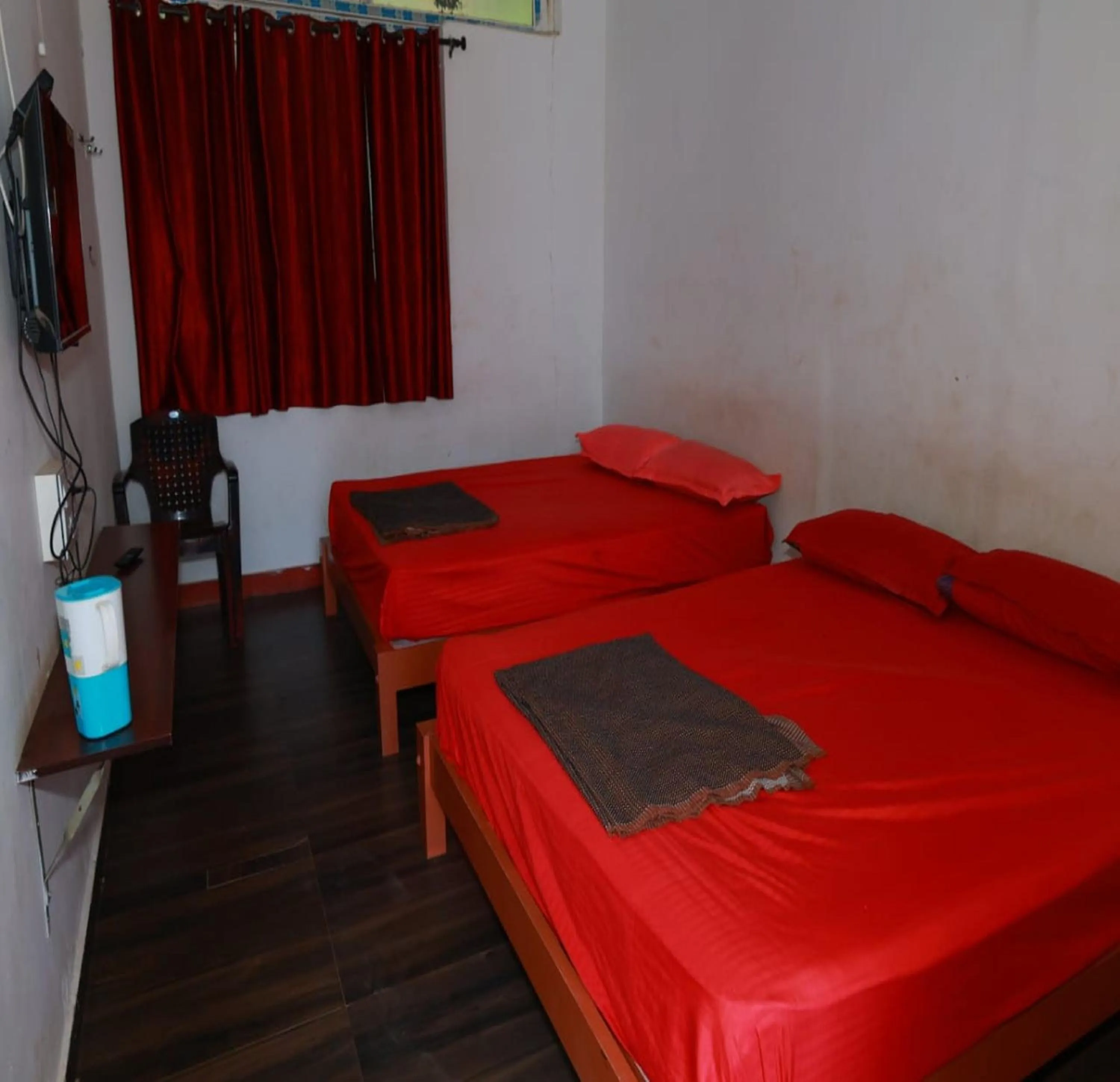 Photo of the whole room, Bed in Aryas Residency- Near Isha Foundation Coimbatore & Karunya University
