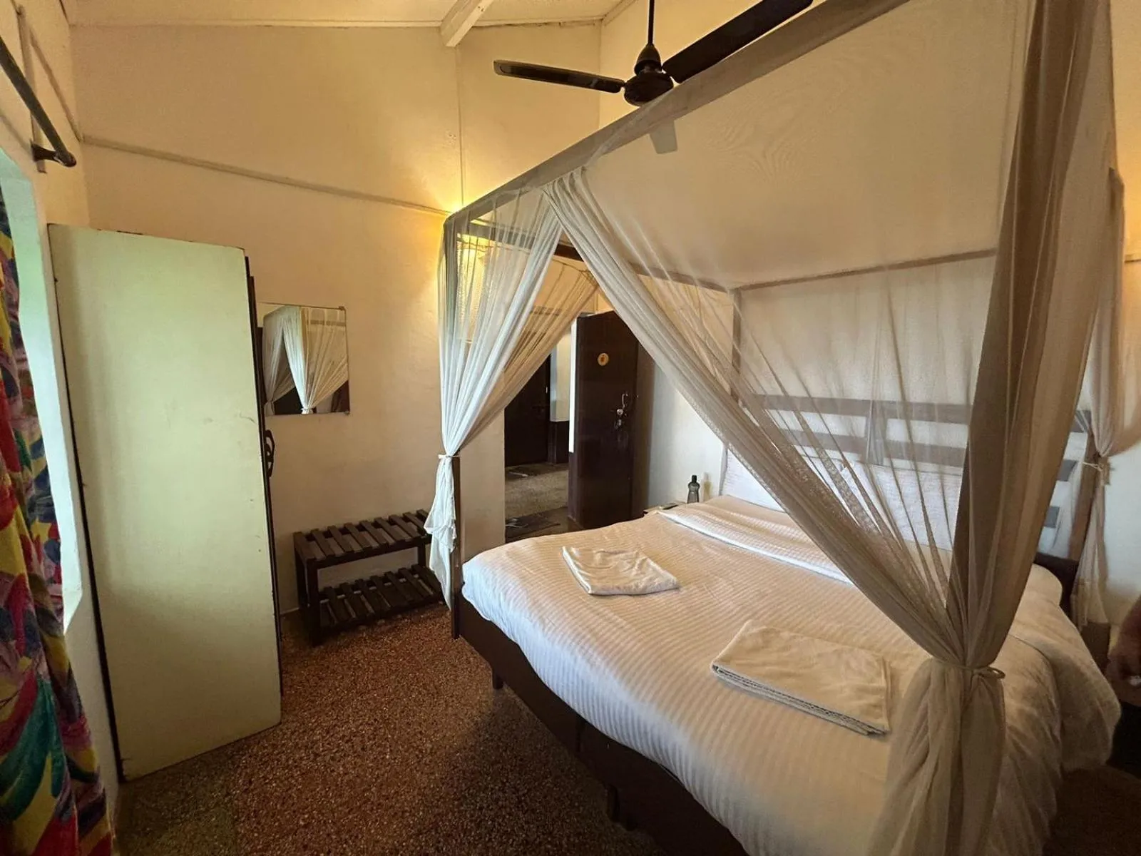 Bed in Ocean View Goan Beach House