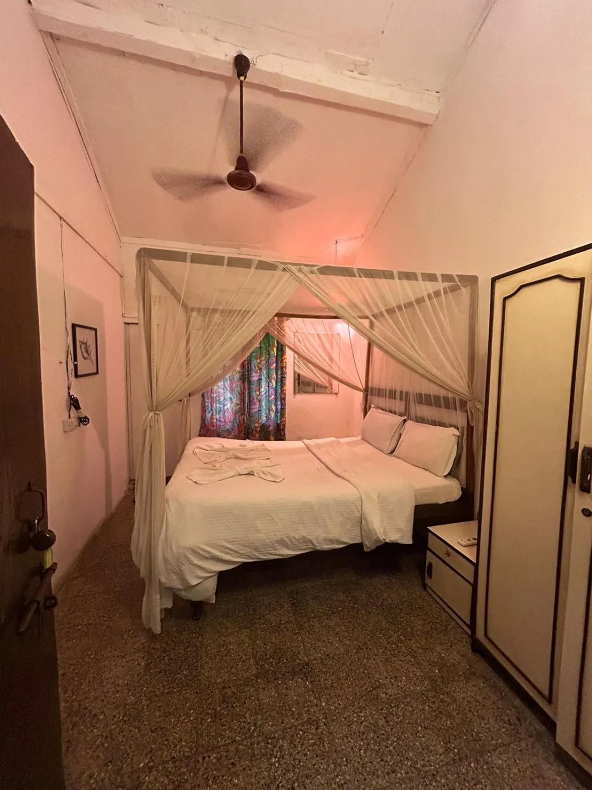 Bed in Ocean View Goan Beach House