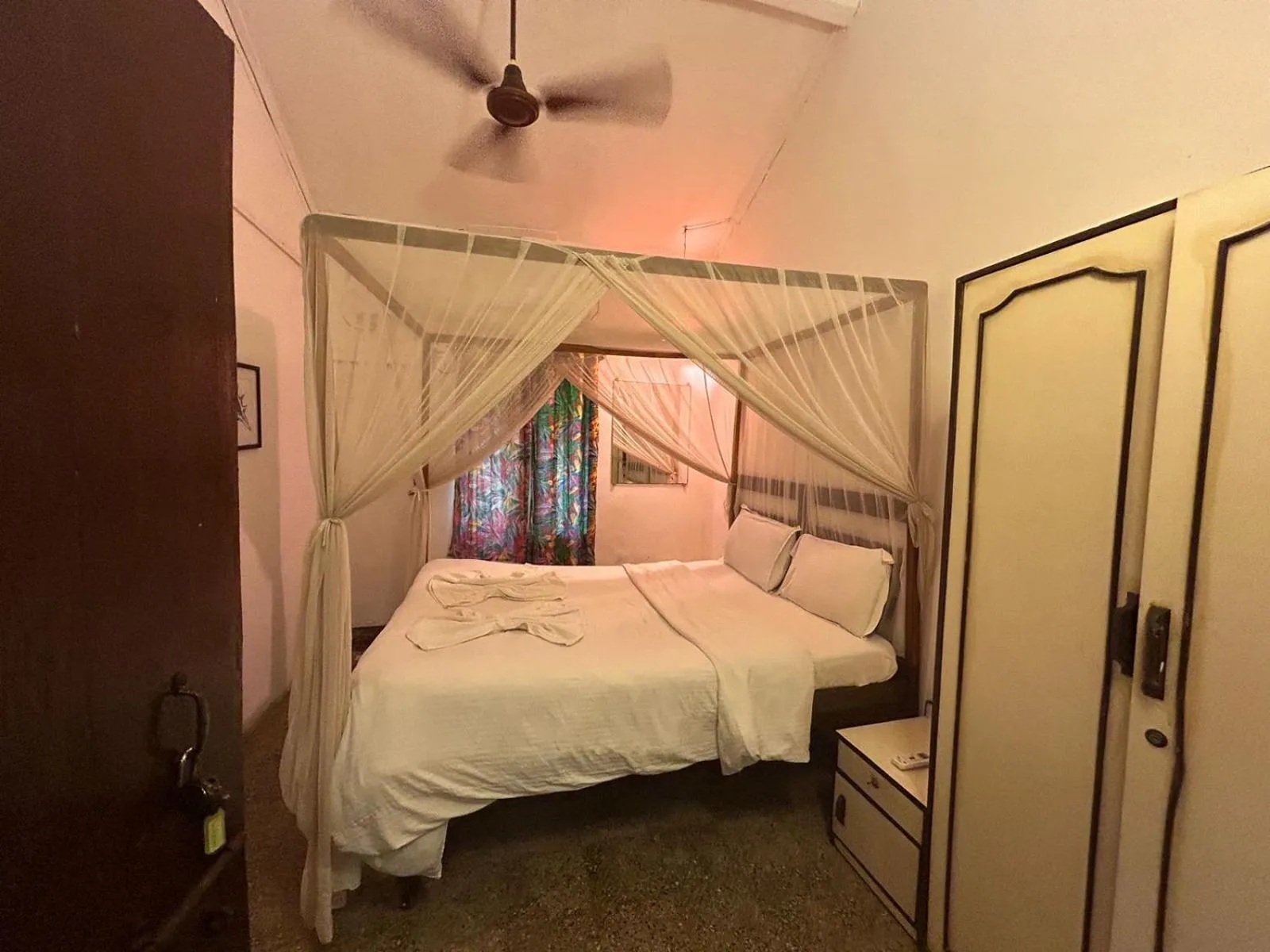 Bed in Ocean View Goan Beach House