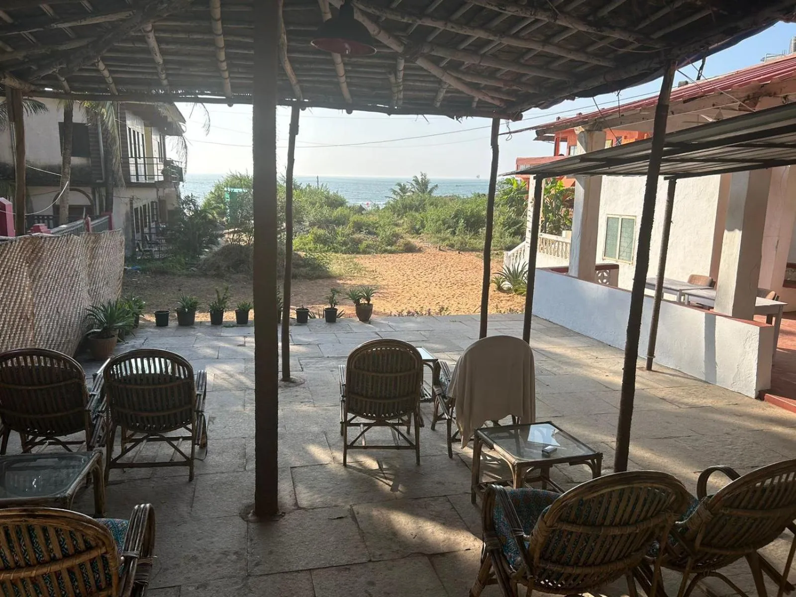 Seating area in Ocean View Goan Beach House