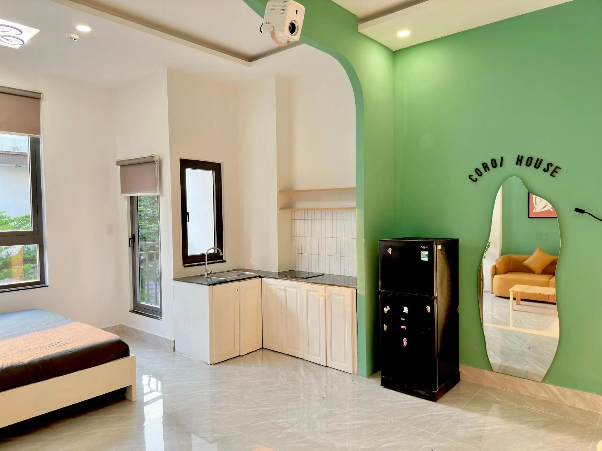 kitchen in Corgi House Danang