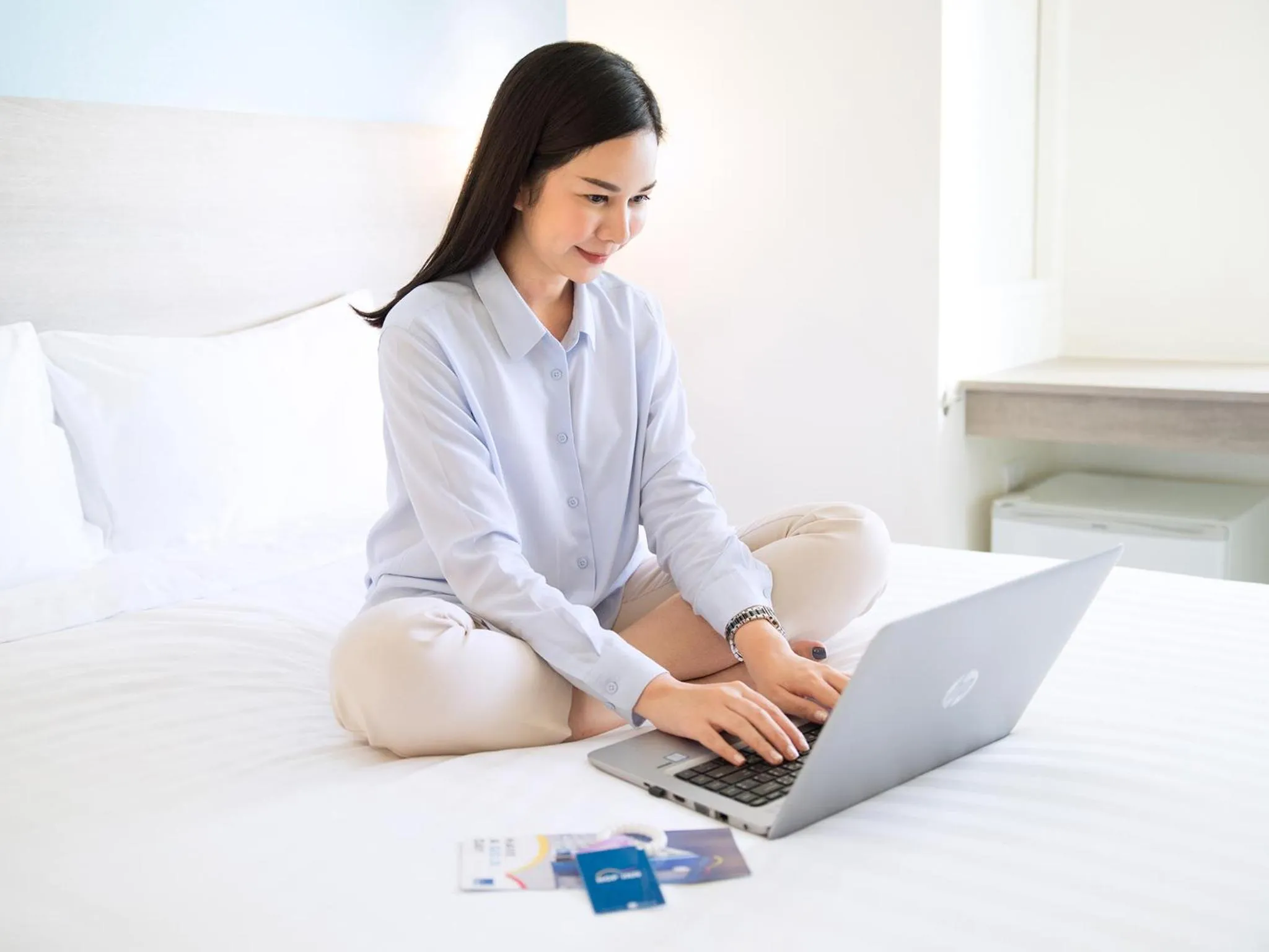 Bed in HOP INN Kanchanaburi Building A