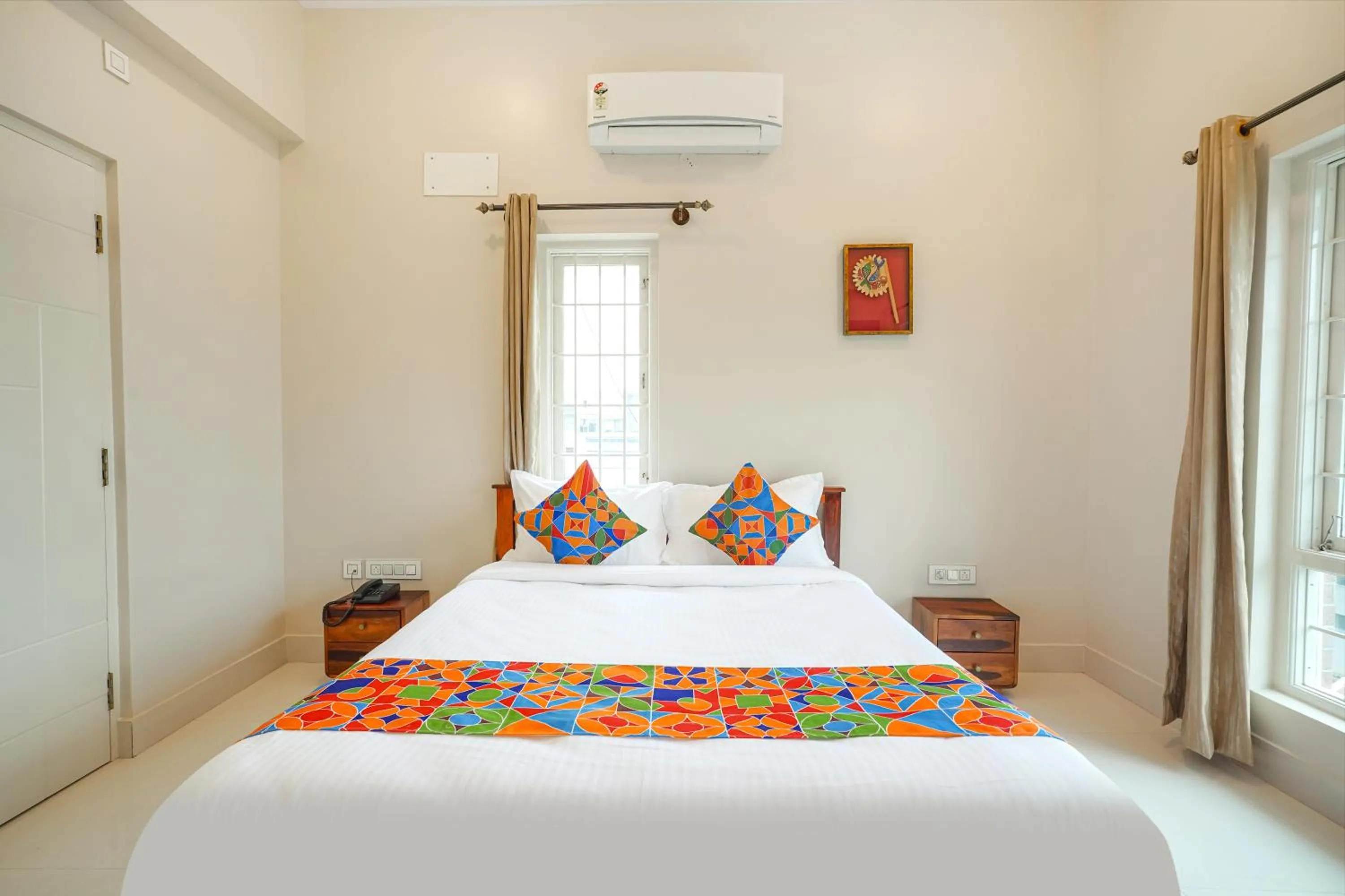 Bed in FabHotel Bougainvillea Suites - Horamavu