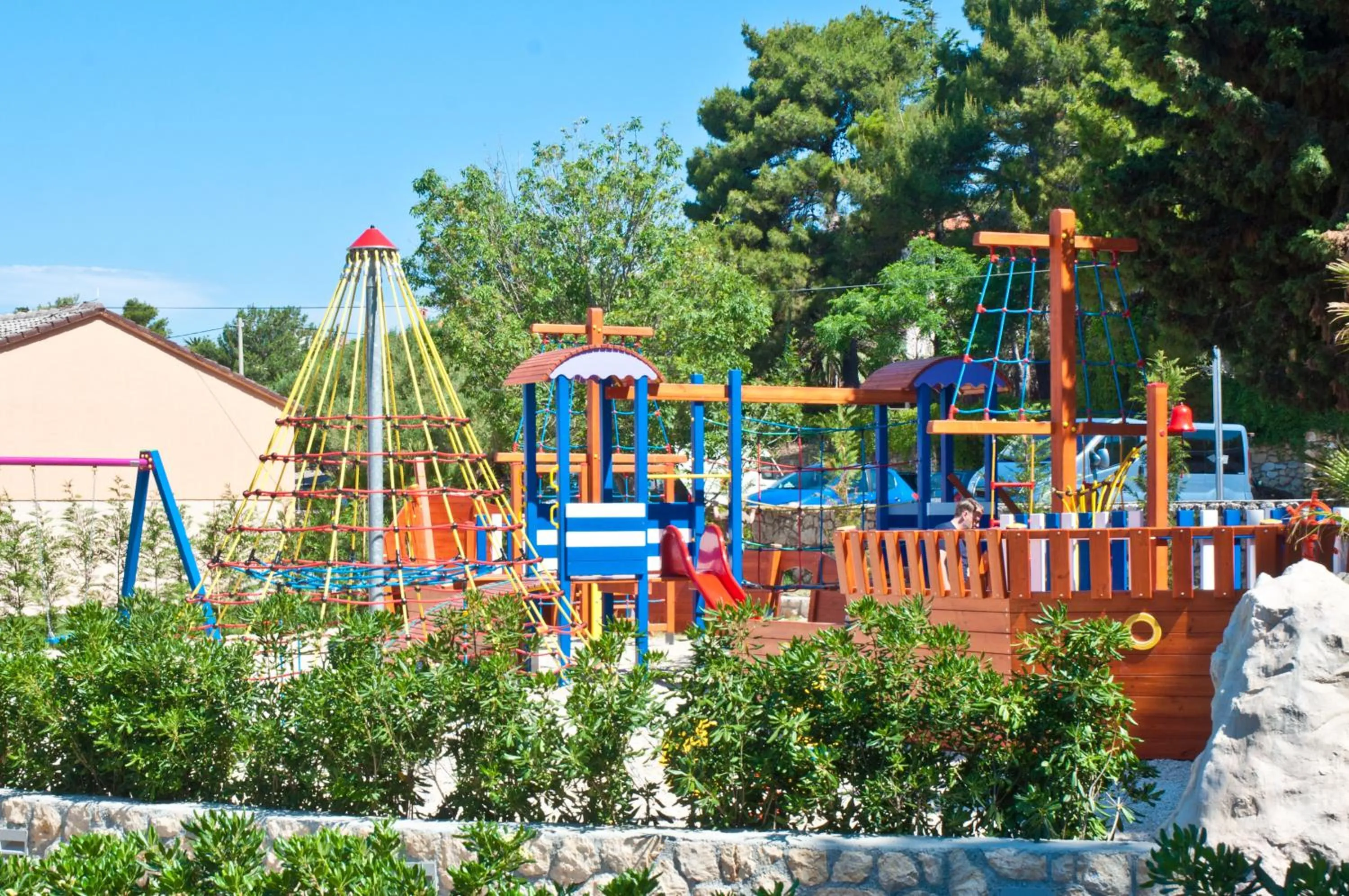 Children play ground in Victoria Mobilehome in Padova Premium Camping Resort