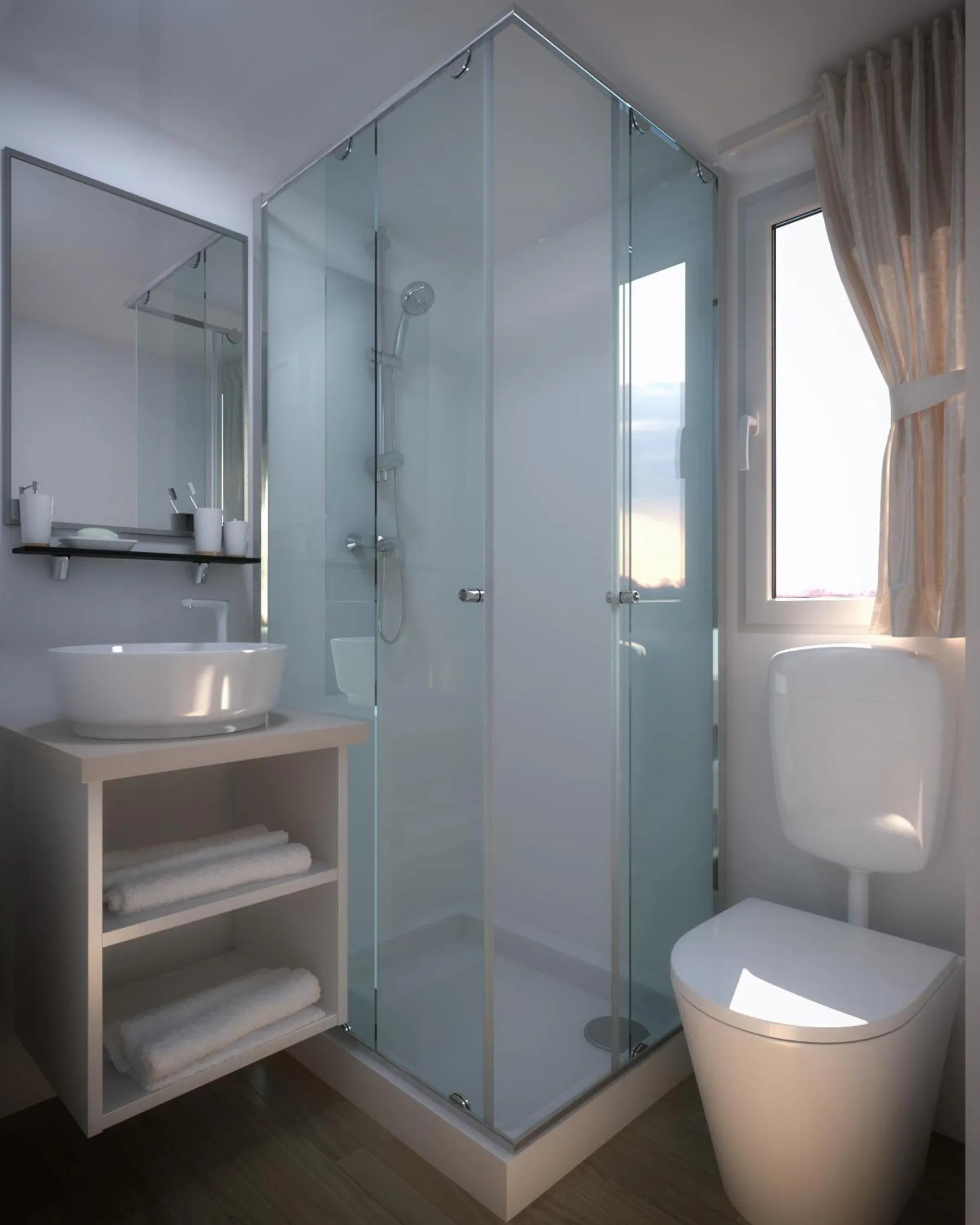 Bathroom in Victoria Mobilehome in Padova Premium Camping Resort