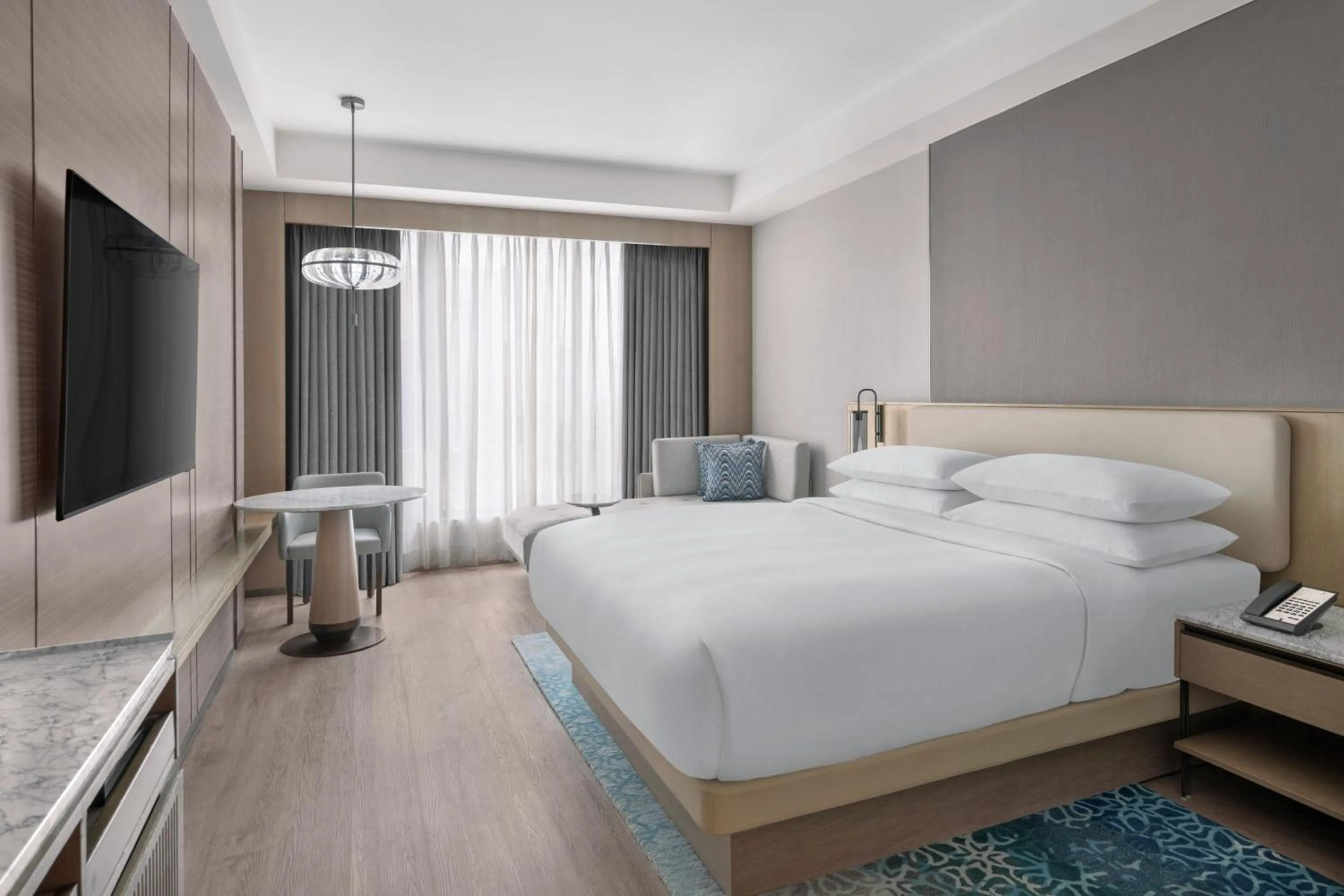 Photo of the whole room, Bed in Navi Mumbai Marriott