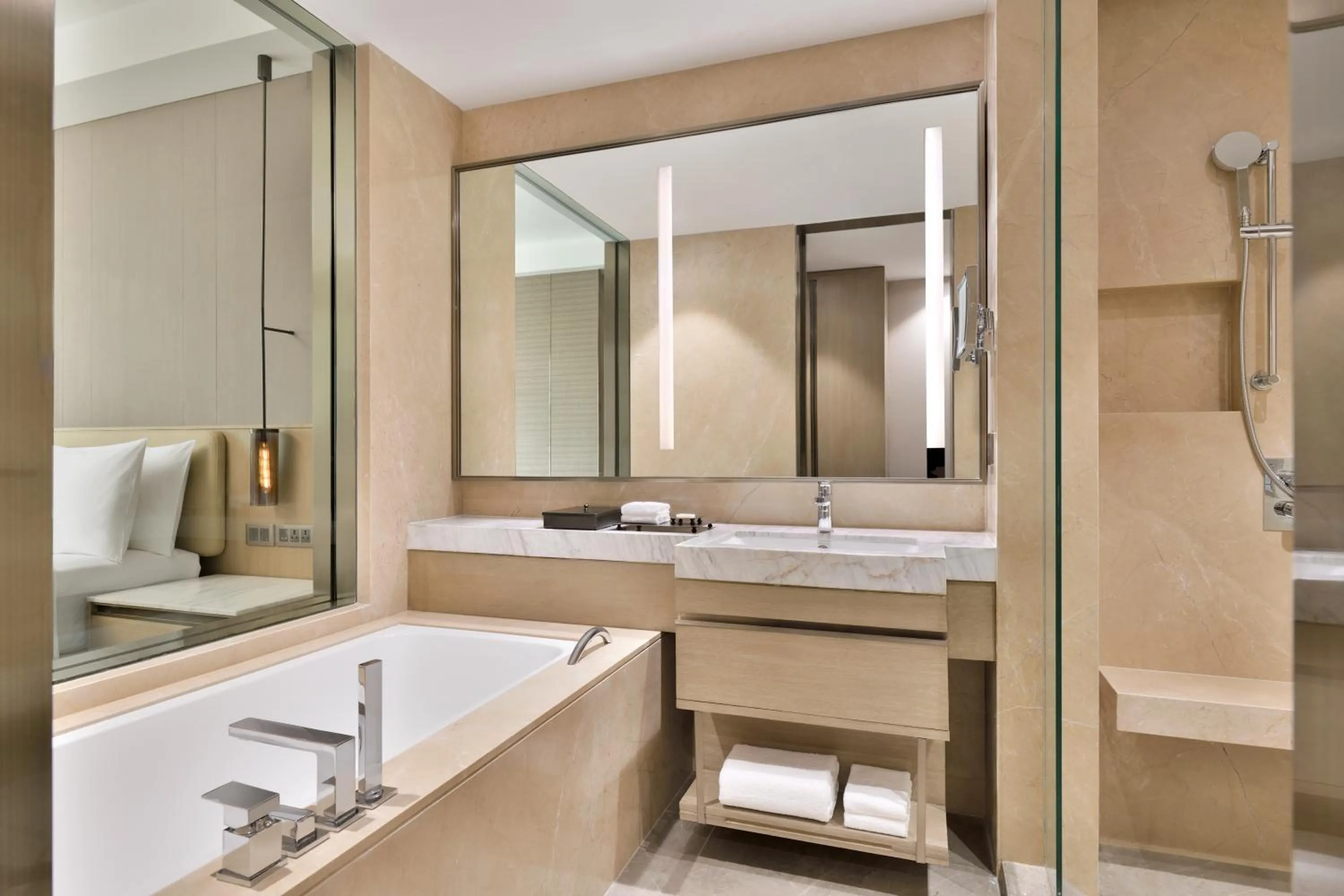 Bathroom in Navi Mumbai Marriott
