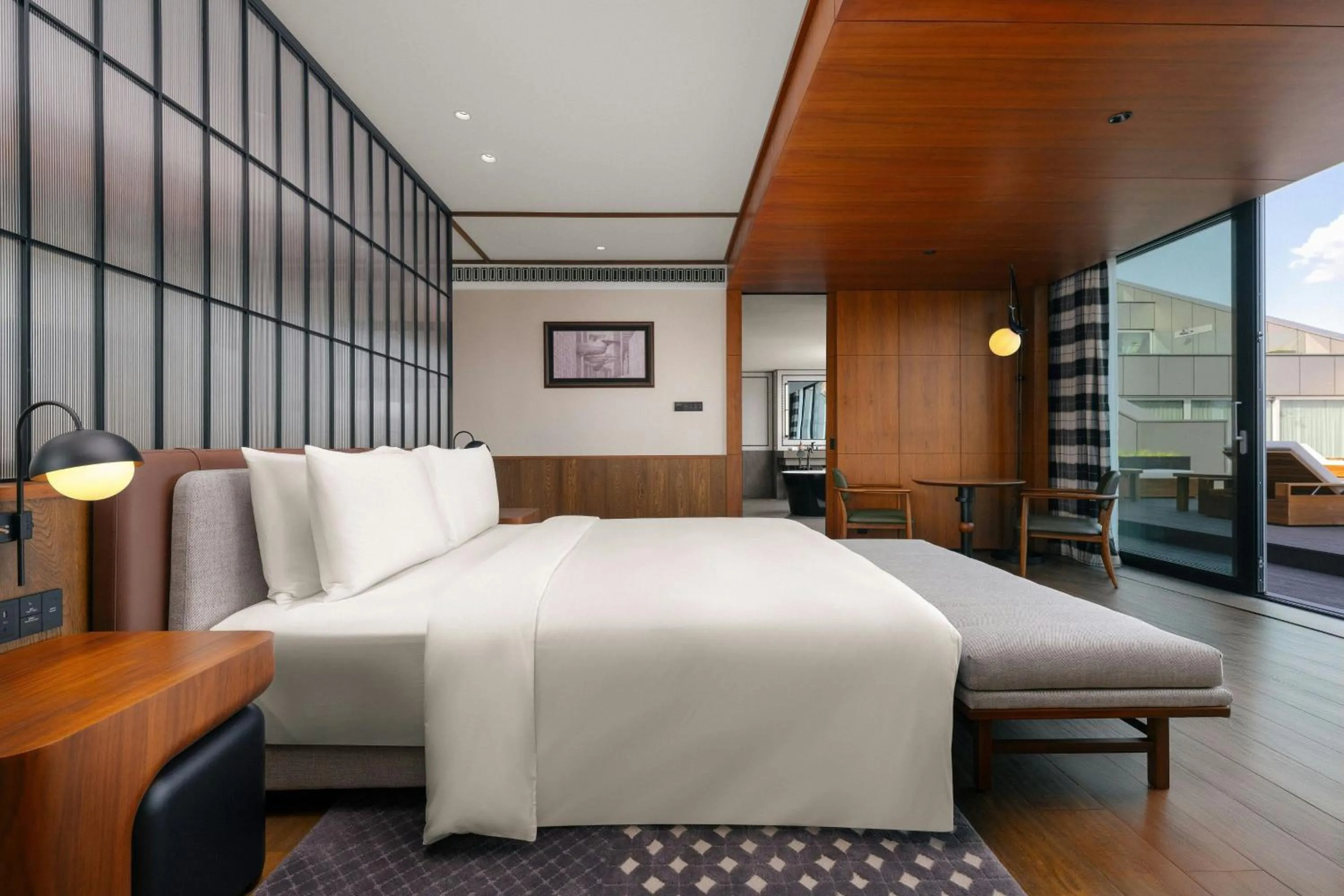 Photo of the whole room, Bed in Flow and Co. Qingdao, Autograph Collection