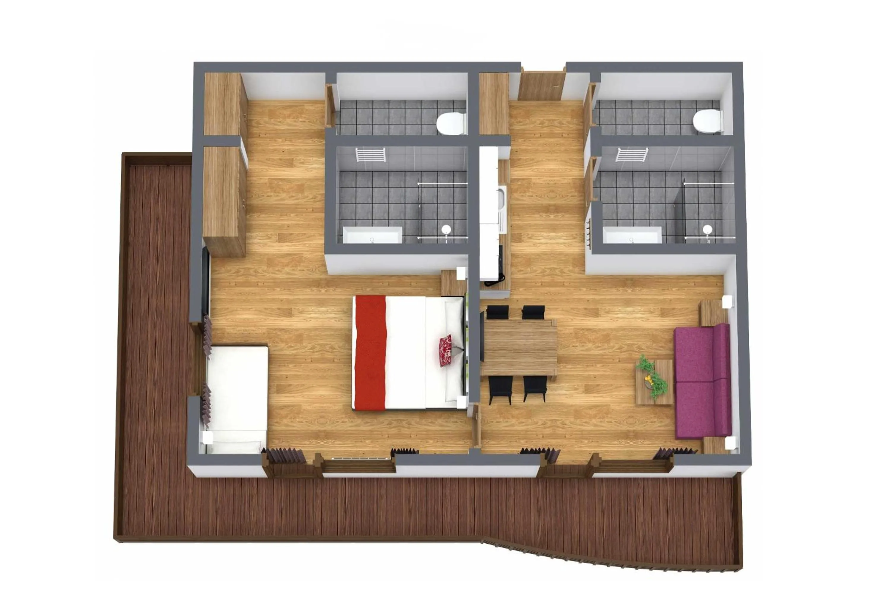 Floor plan in Apart Fortuna