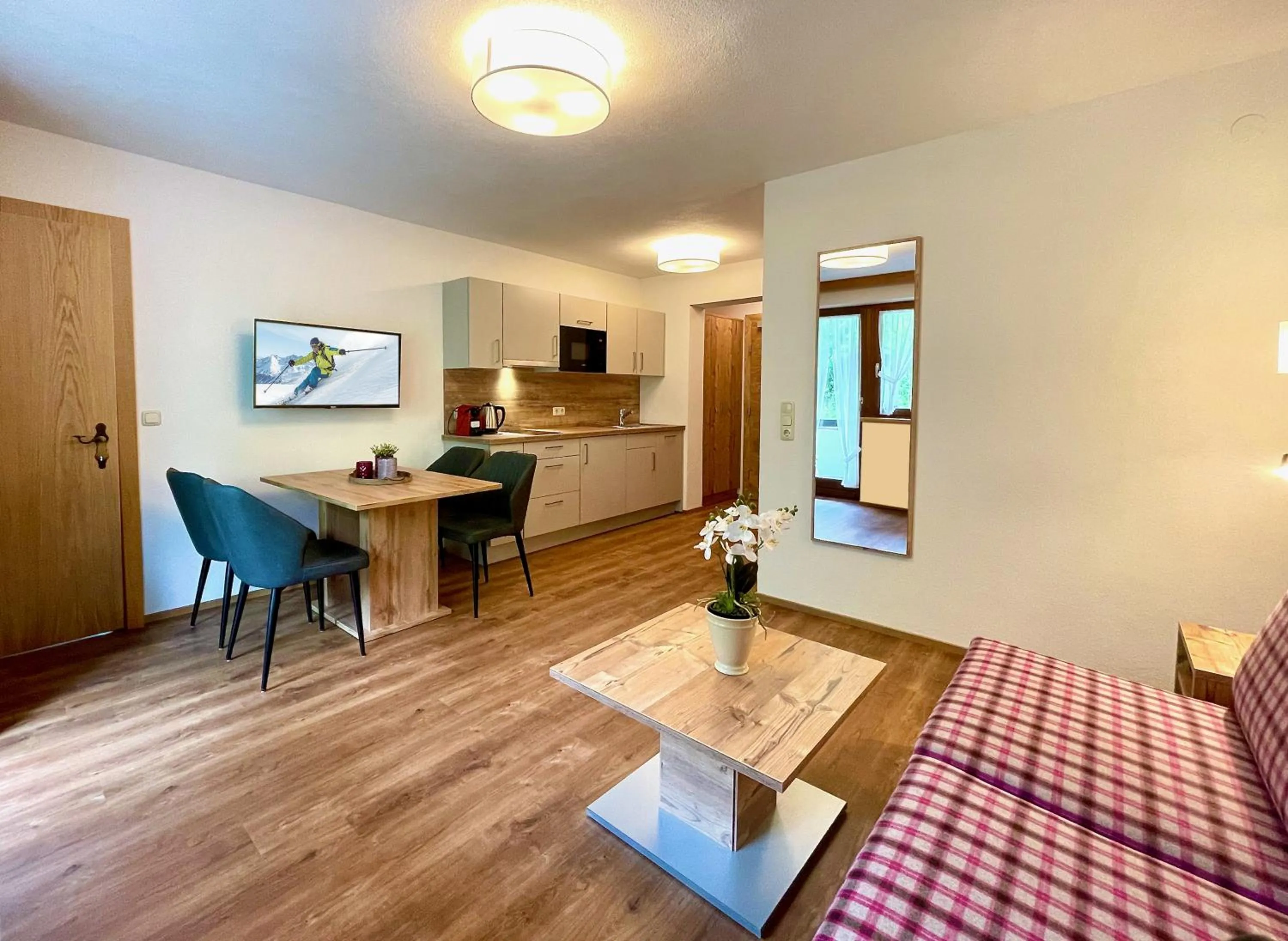 Kitchen or kitchenette, Bed in Apart Fortuna