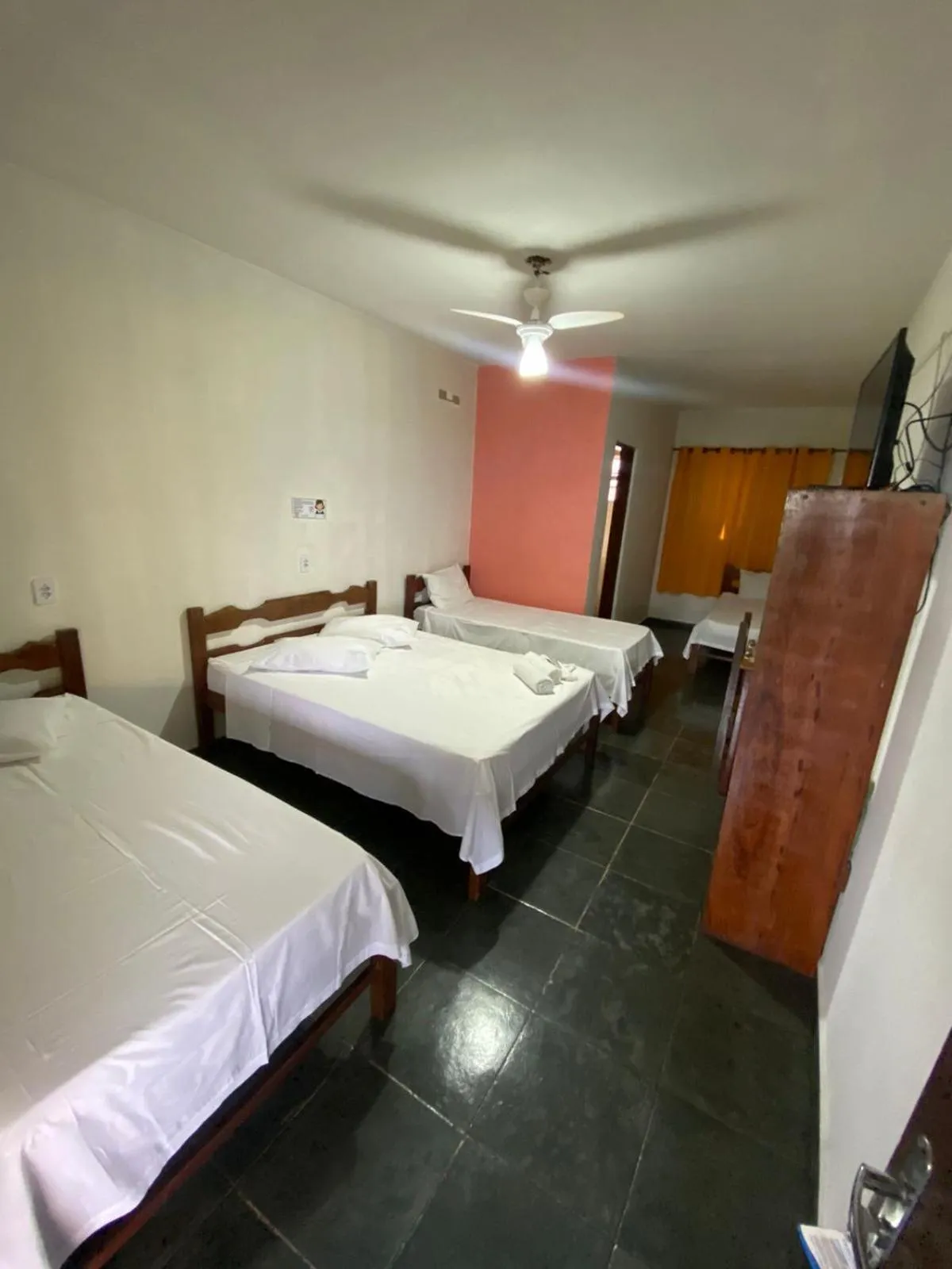 Bedroom in Pousada e Restaurante Frente Mar H Guarujá