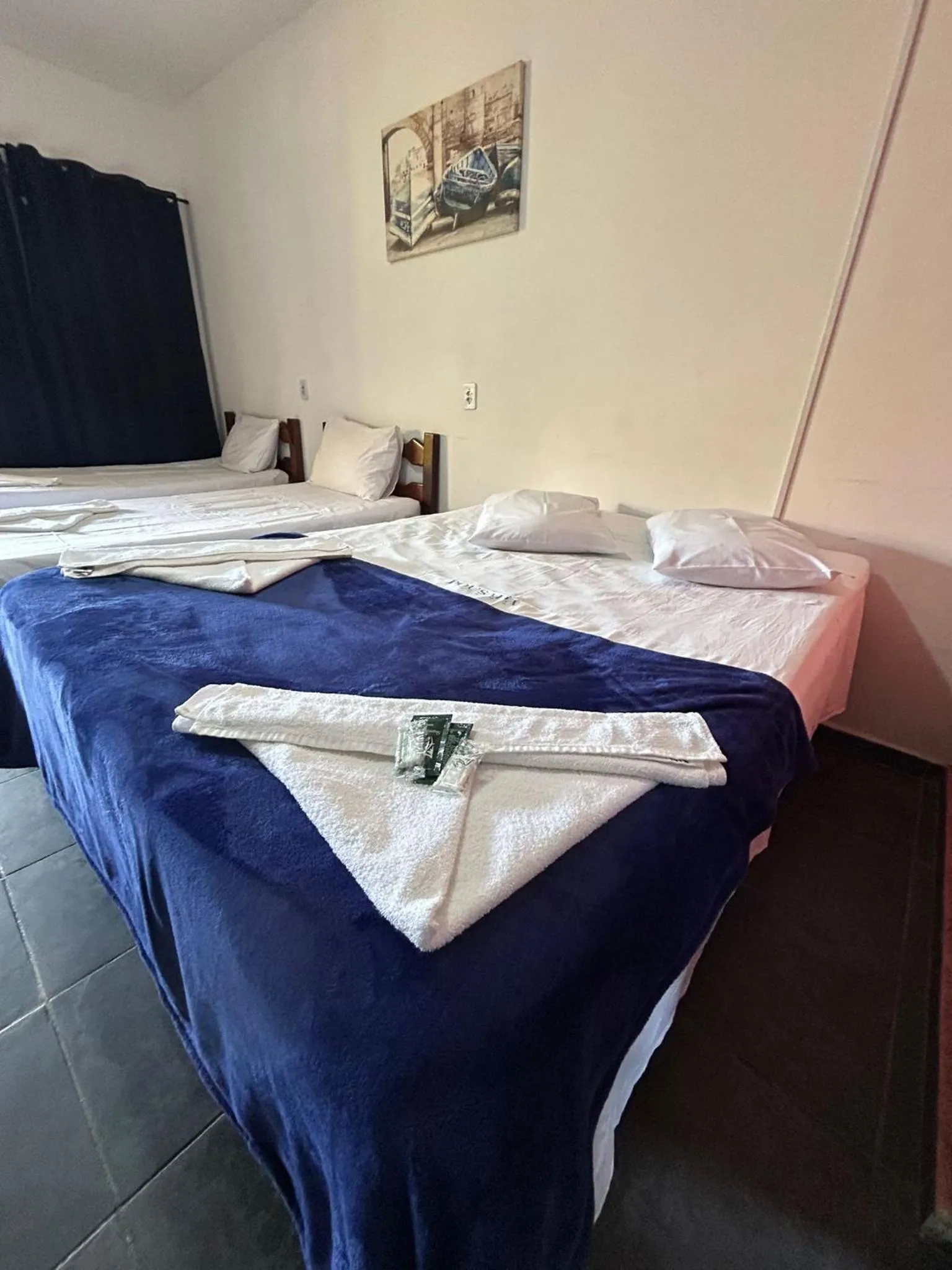 Bedroom in Pousada e Restaurante Frente Mar H Guarujá