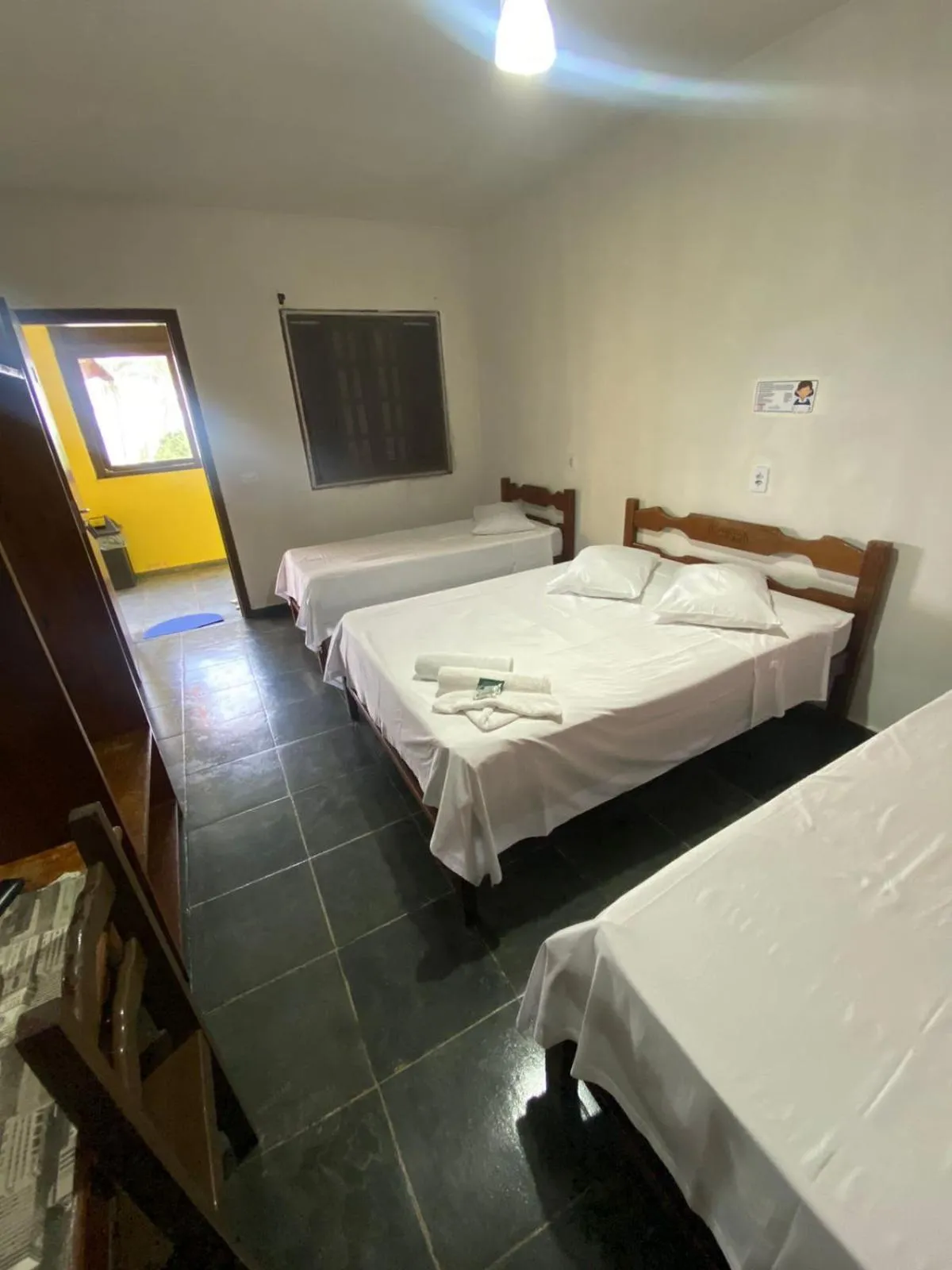 Bedroom in Pousada e Restaurante Frente Mar H Guarujá