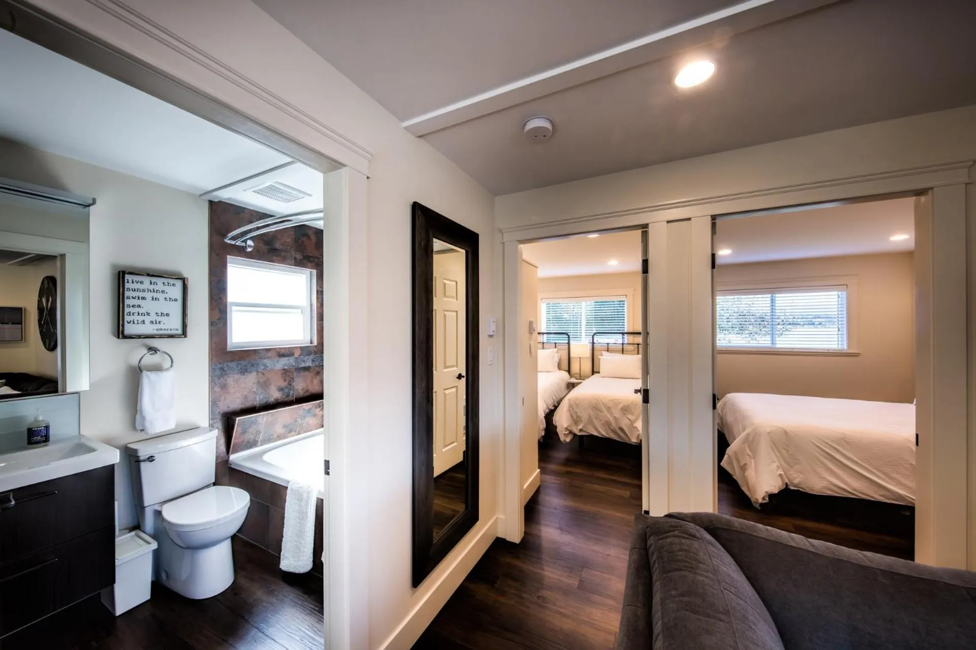 Bed in Qualicum Beach Ocean Suites