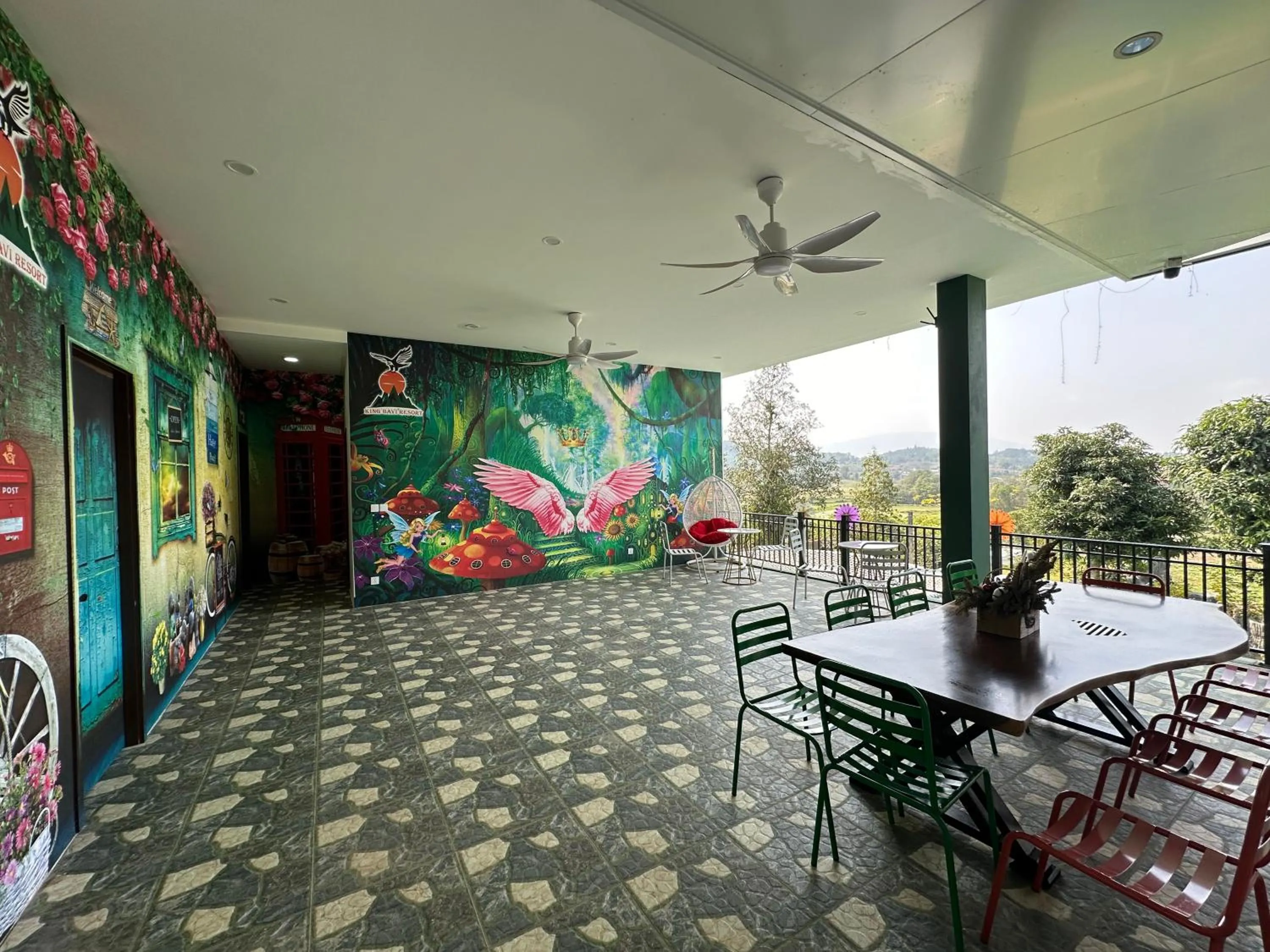 Patio in King Bavi Resort