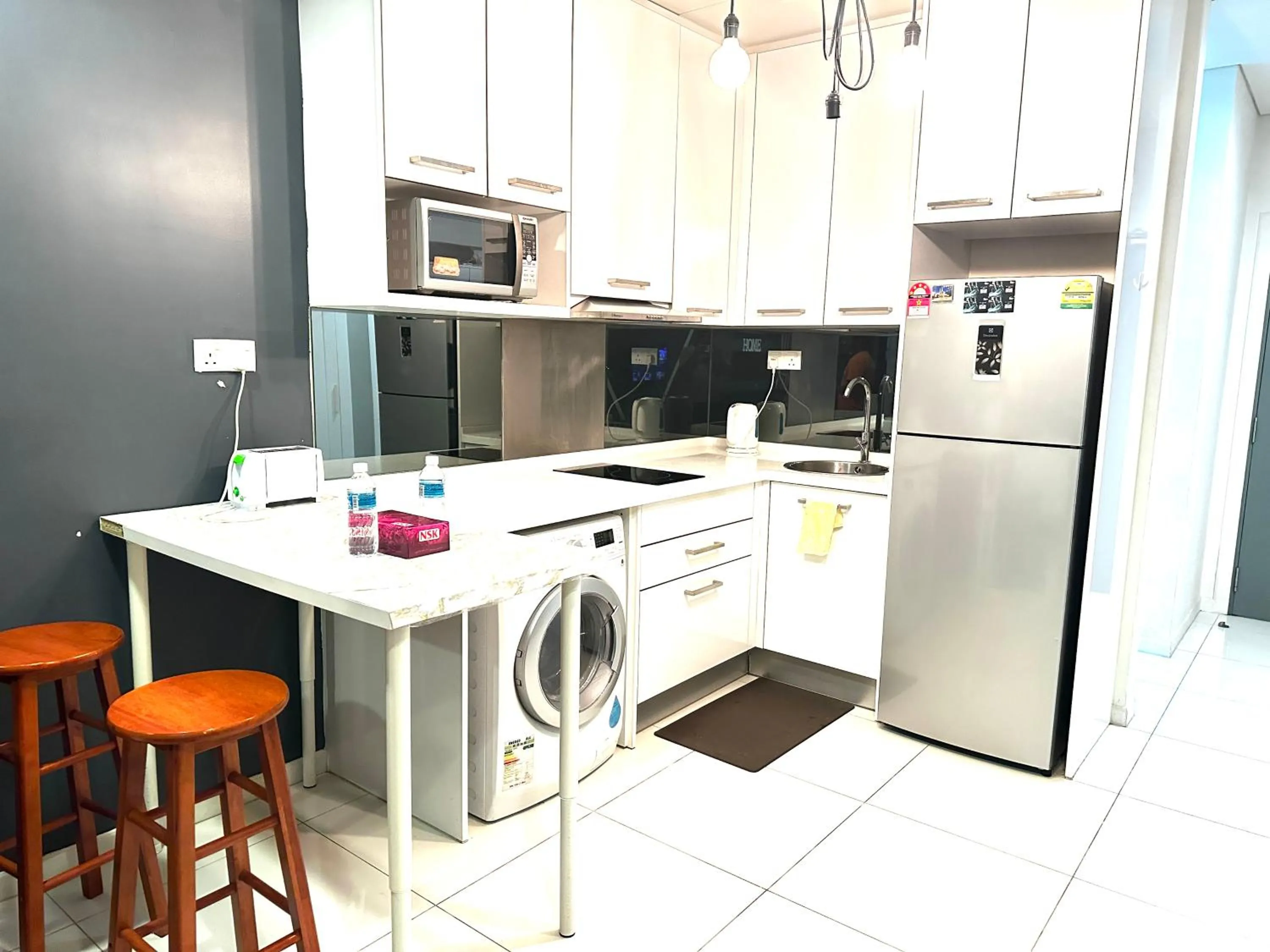 Kitchen or kitchenette in Summer Suites KLCC by Luna KL