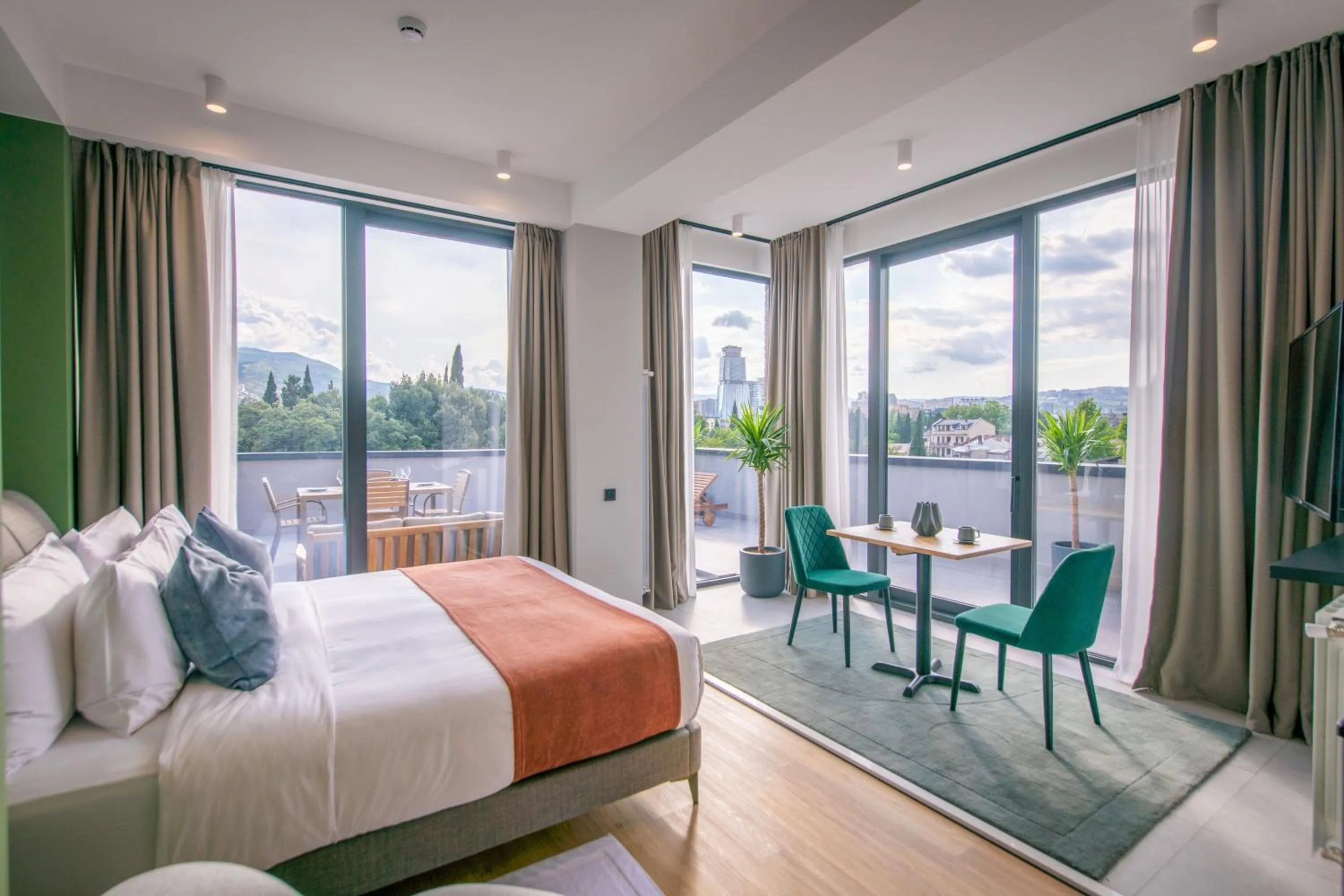 Bed in Qstay Gratus Tbilisi